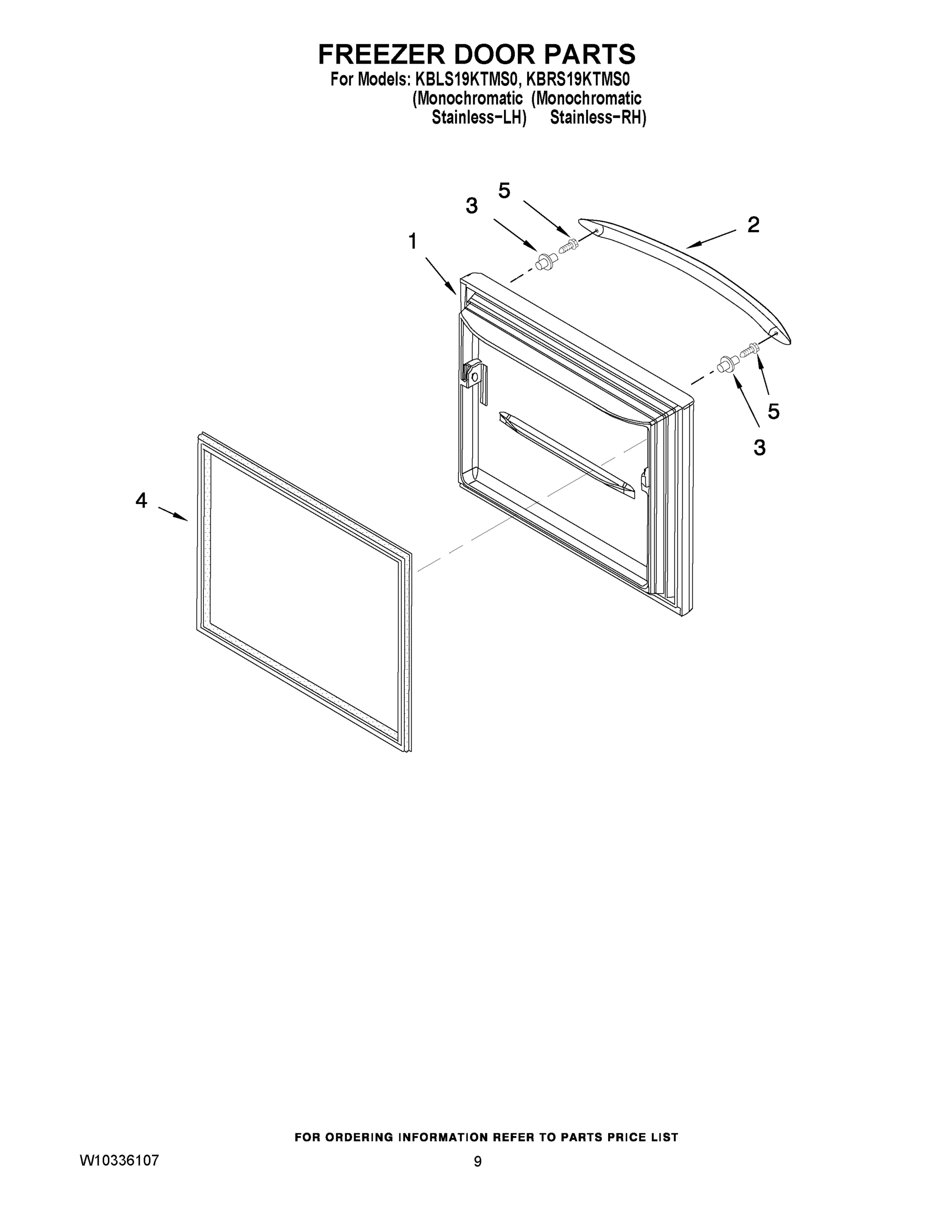 05 - FREEZER DOOR PARTS