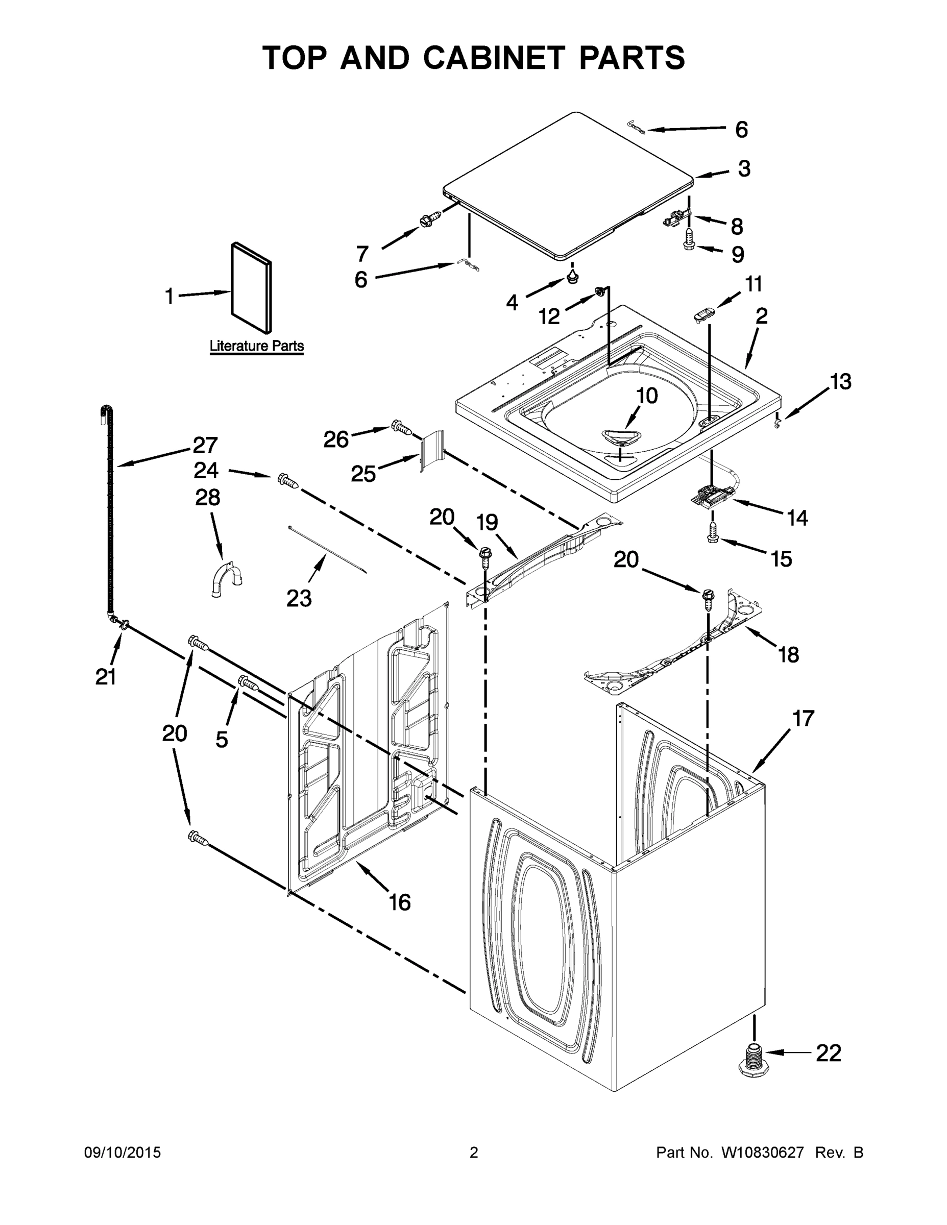 02 - TOP AND CABINET PARTS