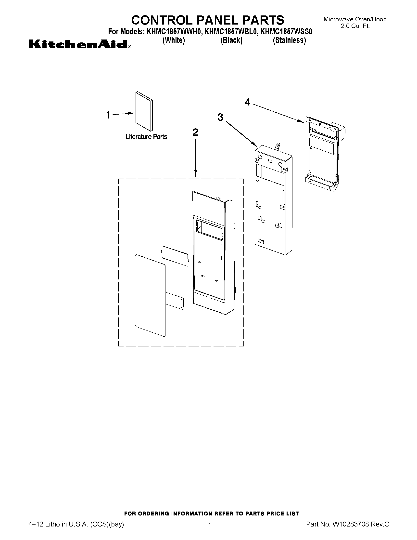 01 - CONTROL PANEL PARTS