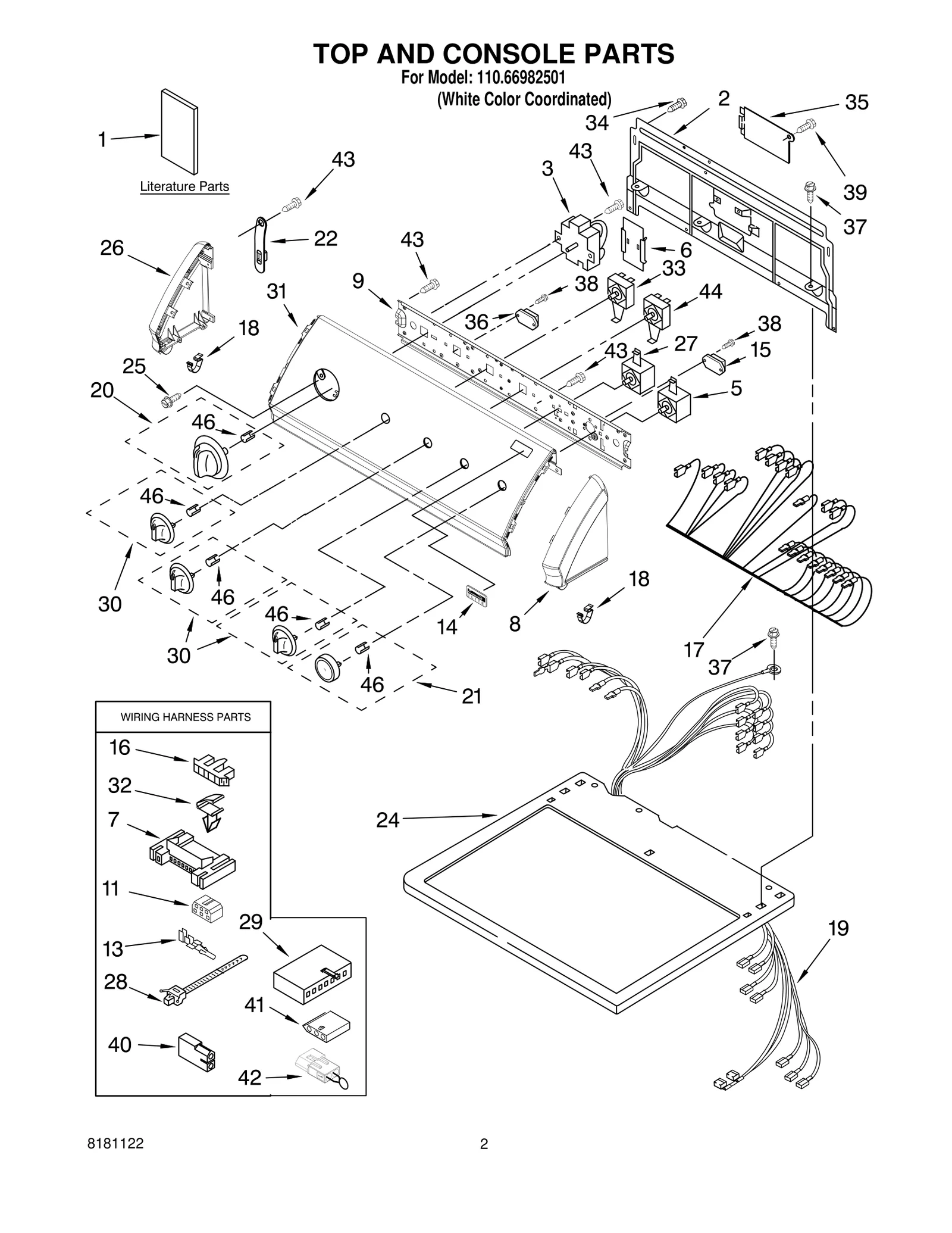 TOP AND CONSOLE PARTS