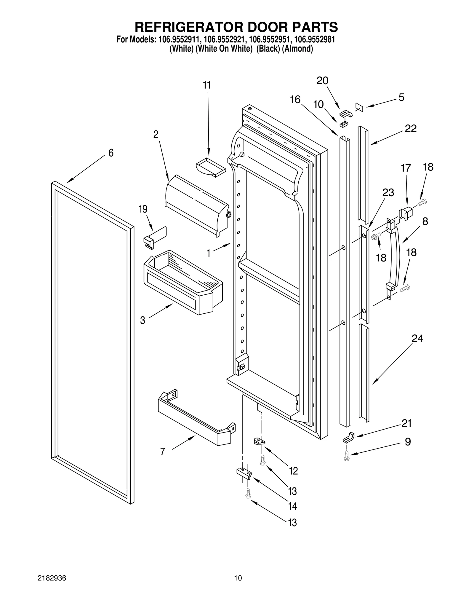 REFRIGERATOR DOOR PARTS