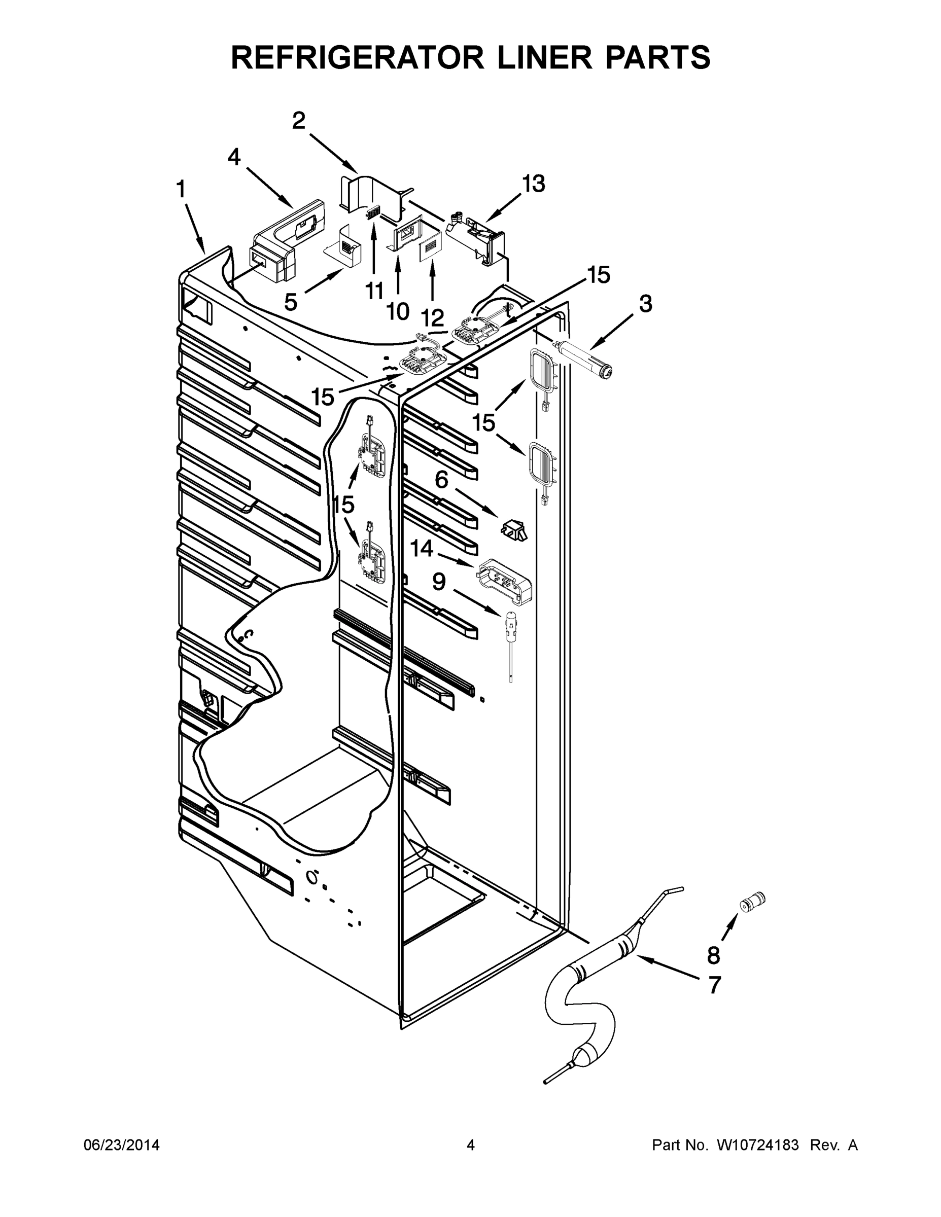 03 - REFRIGERATOR LINER PARTS