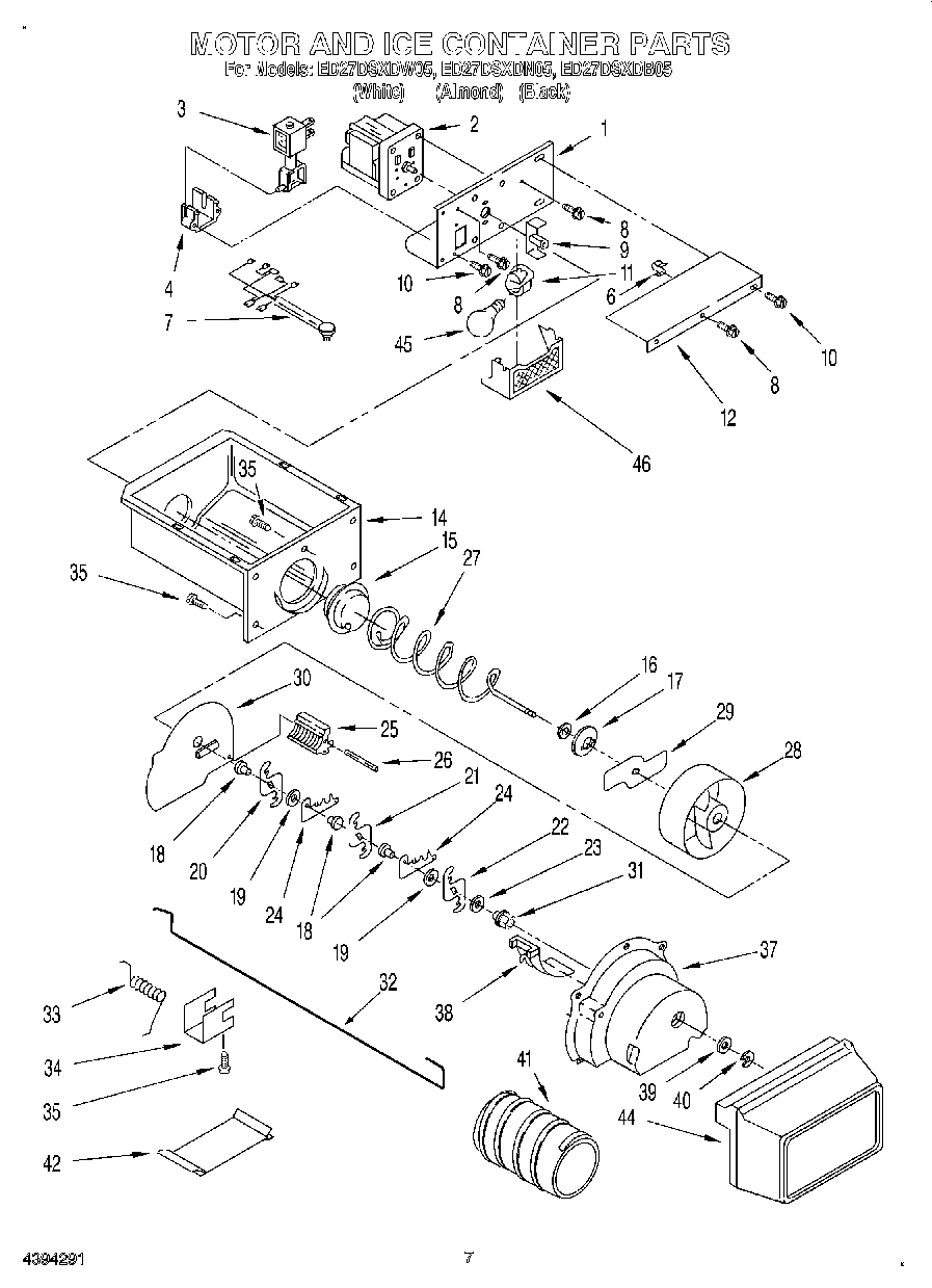 05 - MOTOR AND ICE CONTAINER