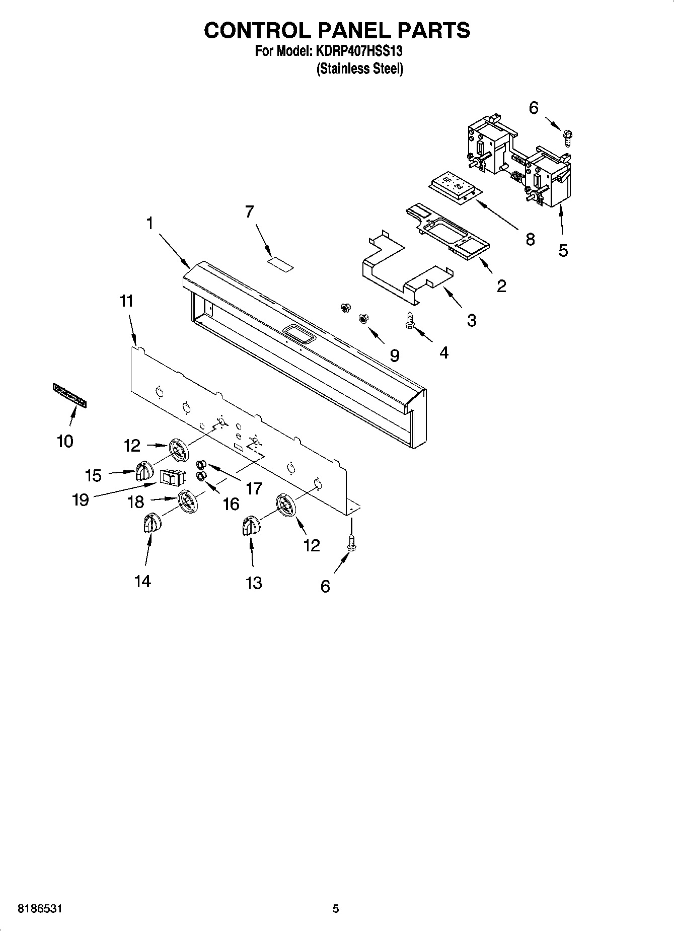 04 - CONTROL PANEL PARTS