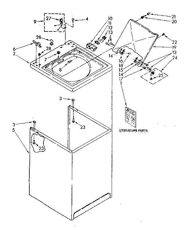 TOP AND CABINET PARTS