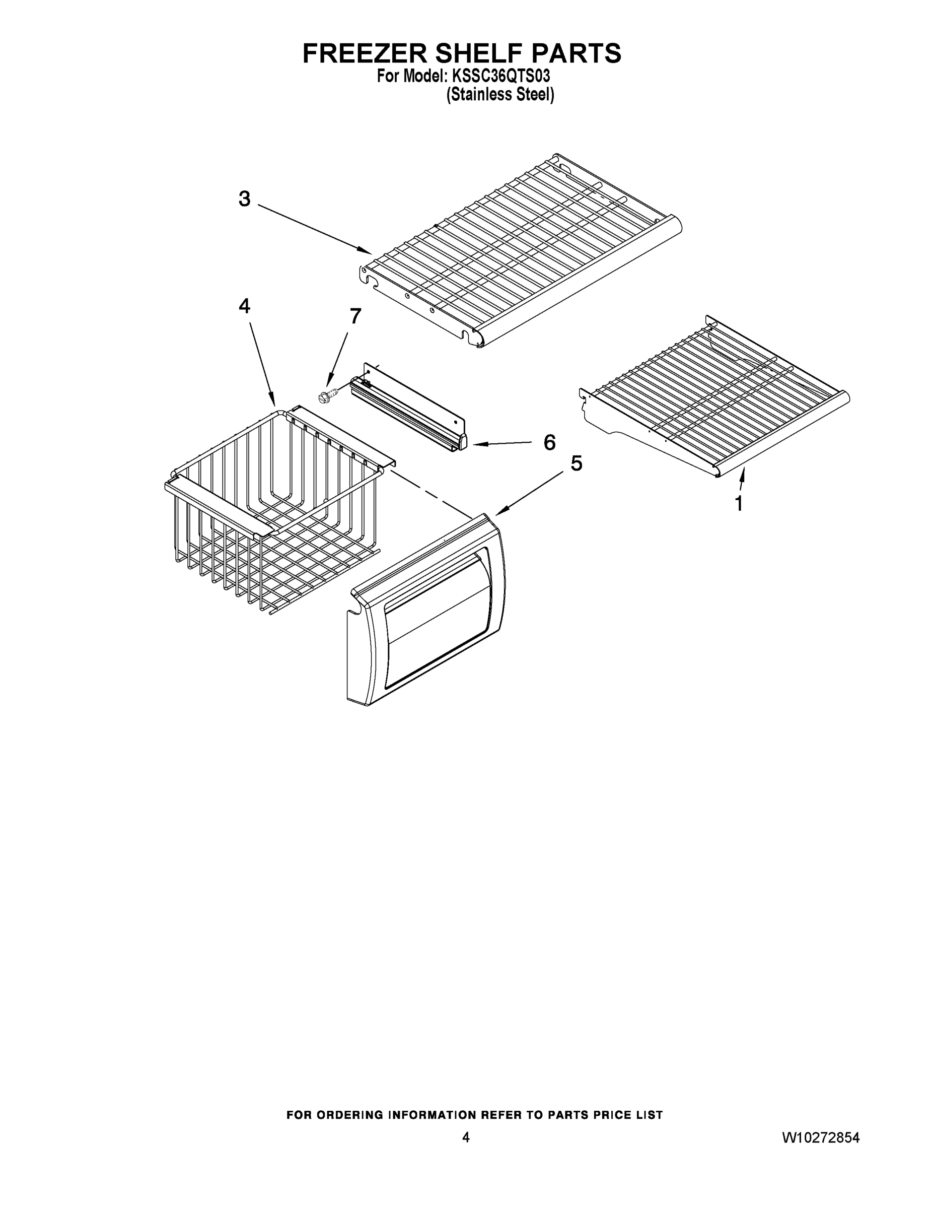 03 - FREEZER SHELF PARTS
