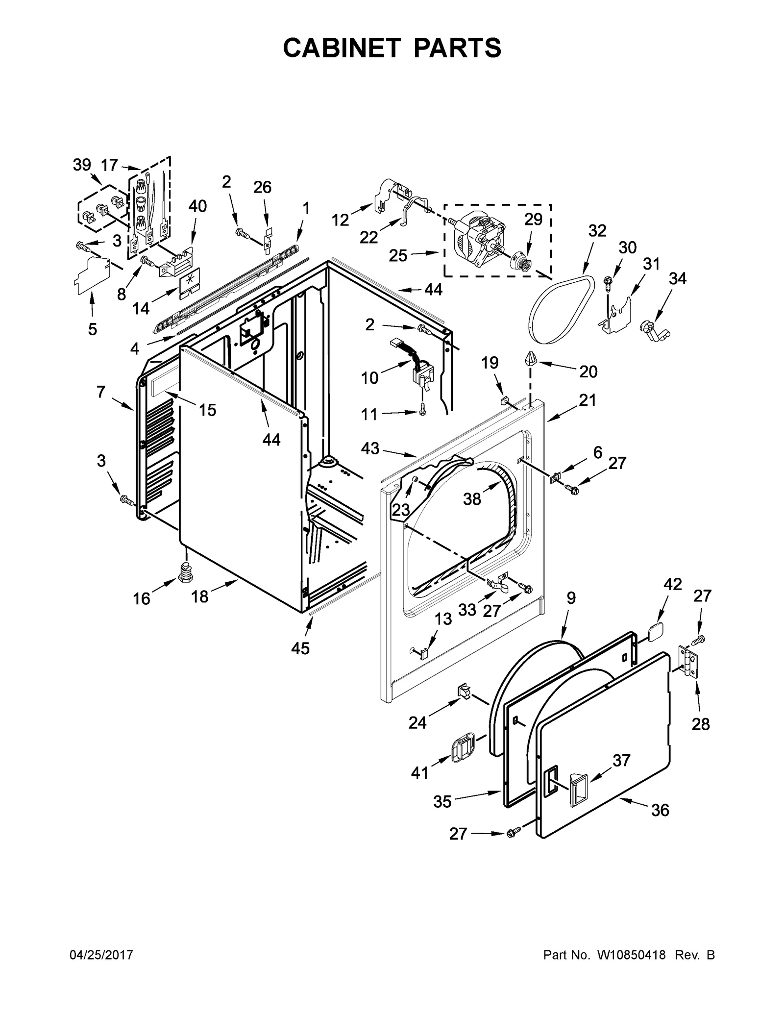 CABINET PARTS