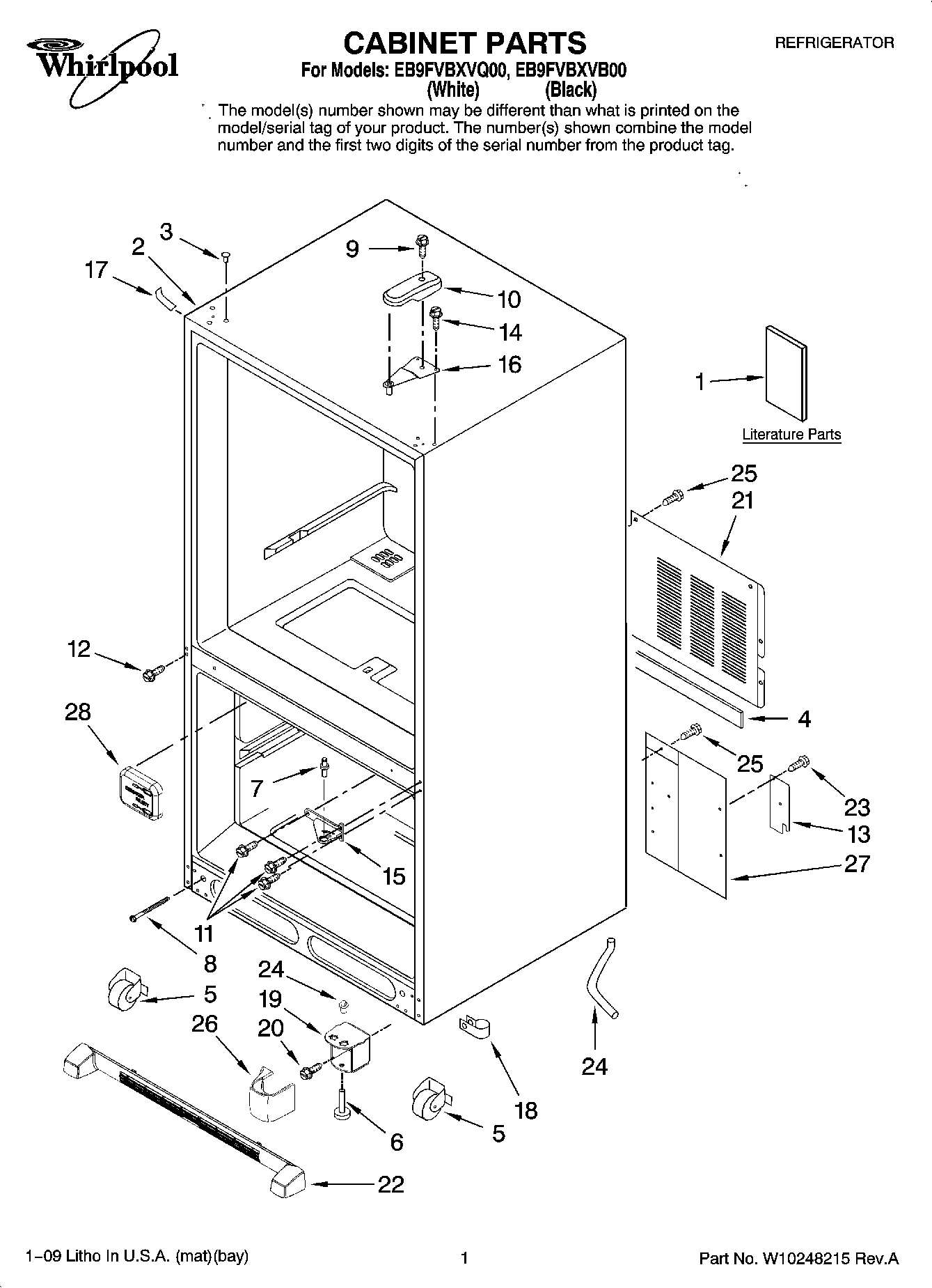 01 - CABINET PARTS