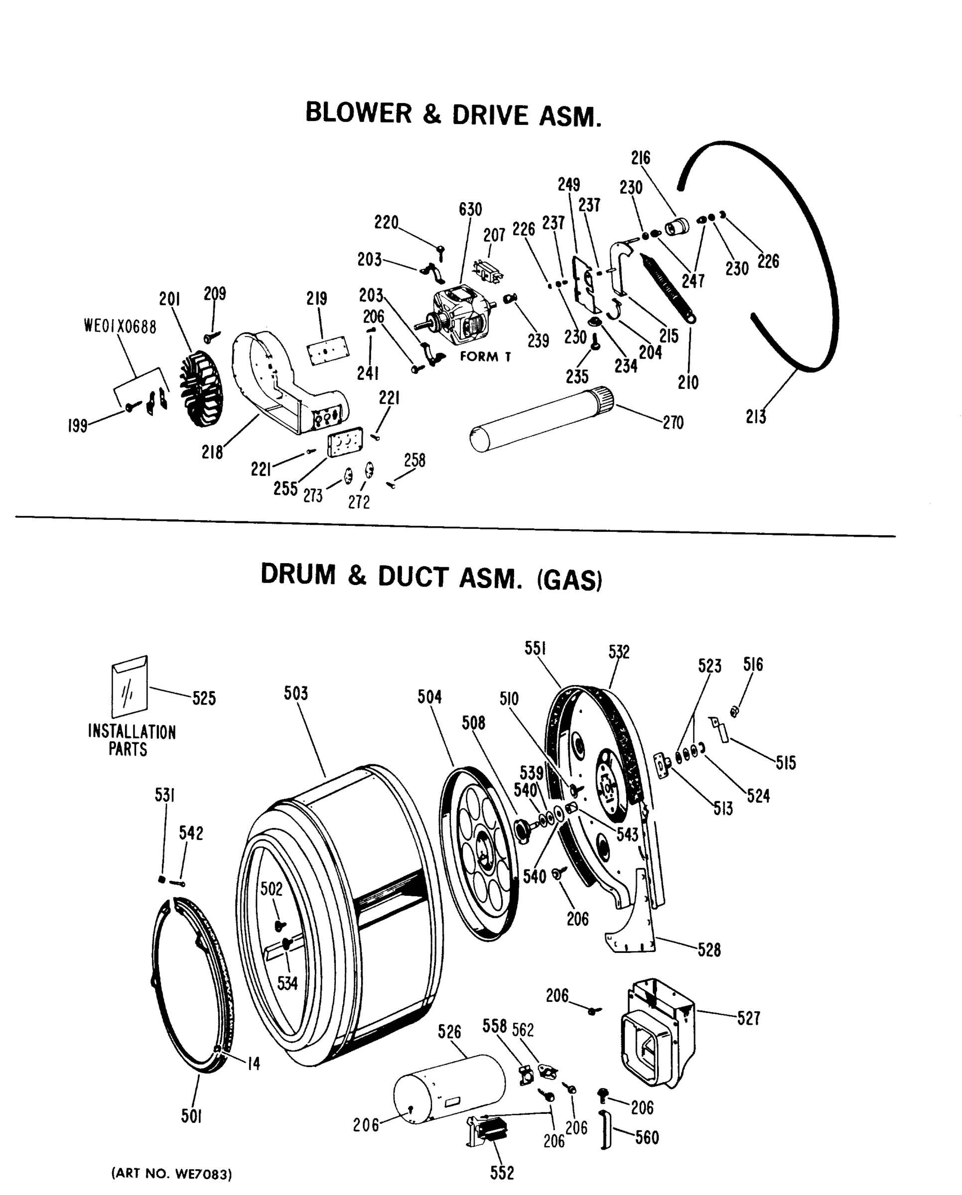 BLOWER DRIVE ASM.