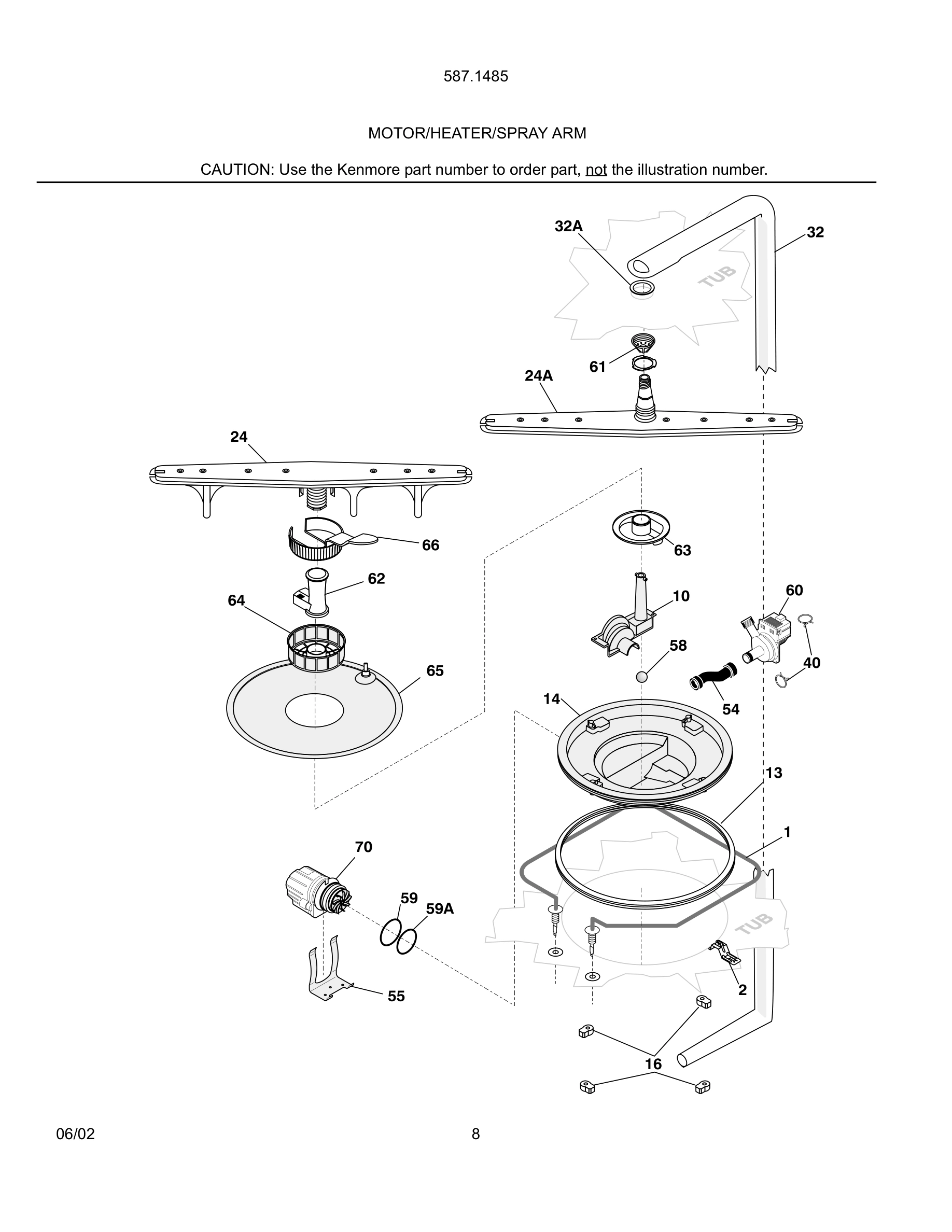 09 - MOTOR/HEATER/SPRAY ARM