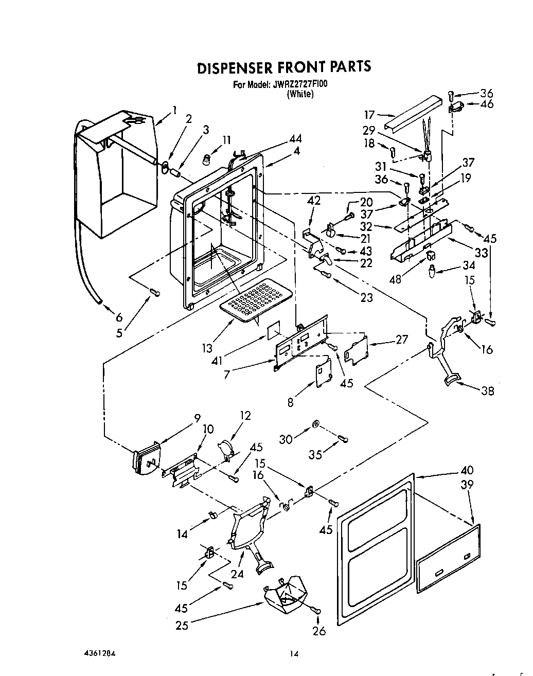 10 - DISPENSER FRONT