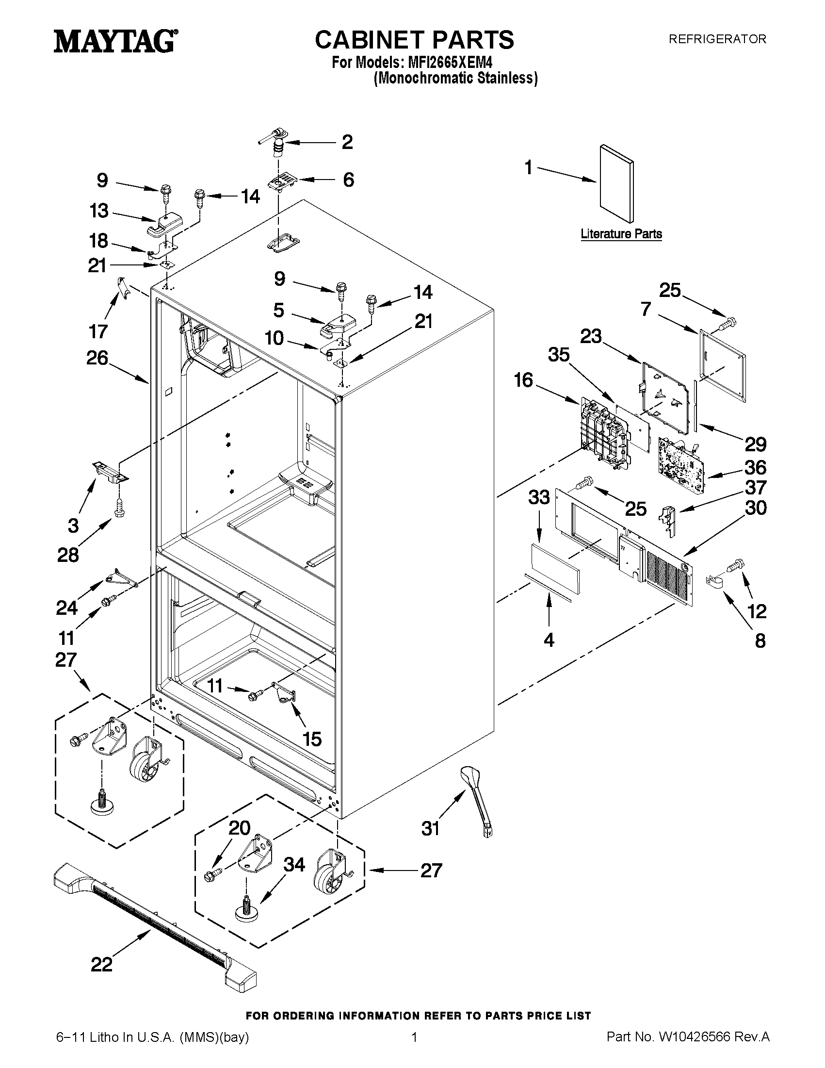 01 - CABINET PARTS