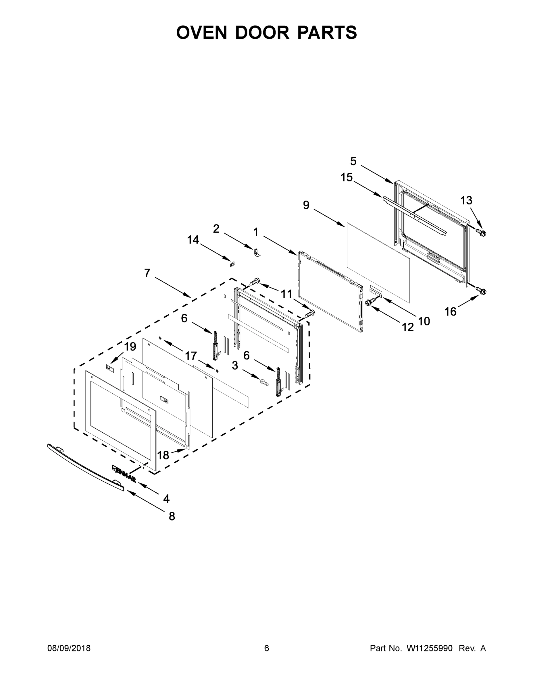 04 - OVEN DOOR PARTS