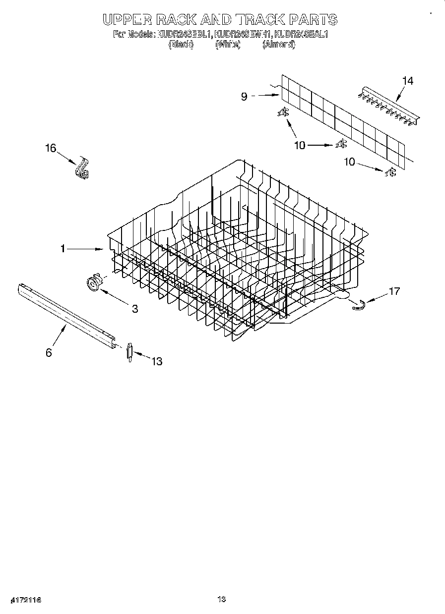 10 - UPPER RACK AND TRACK