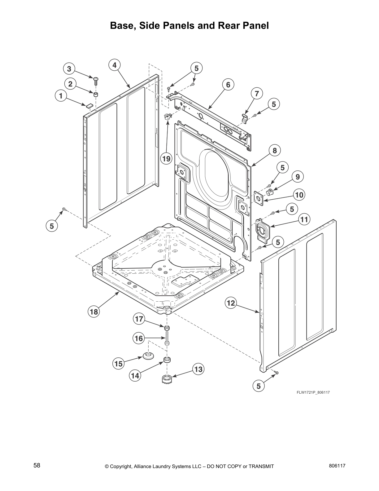 Base, Side Panels and Rear Panel