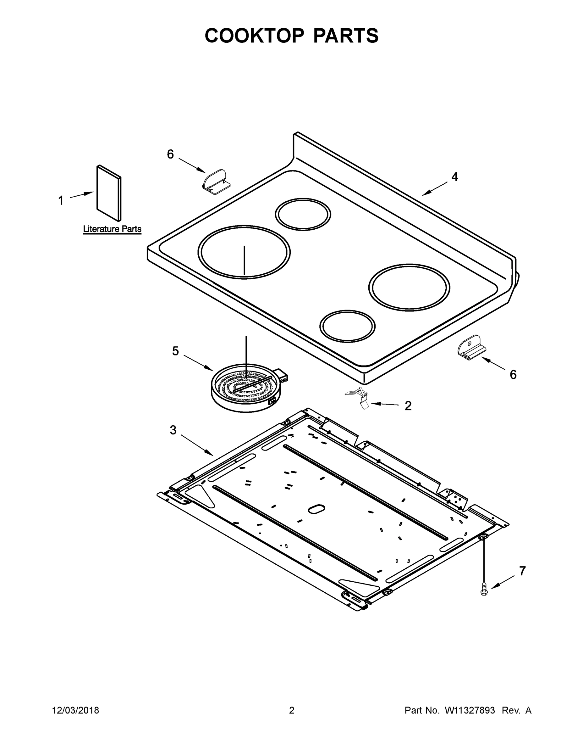 02 - COOKTOP PARTS