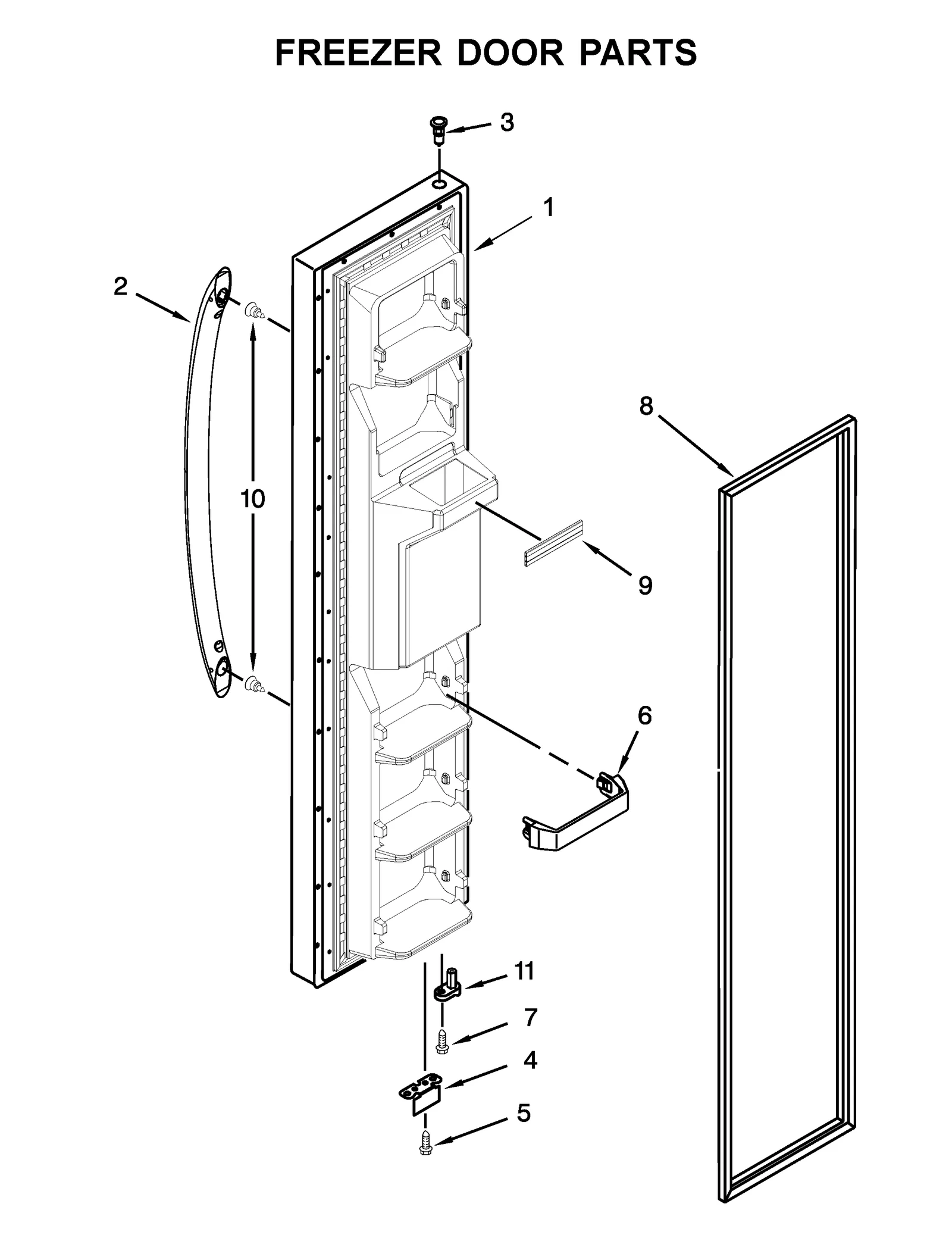 FREEZER DOOR PARTS