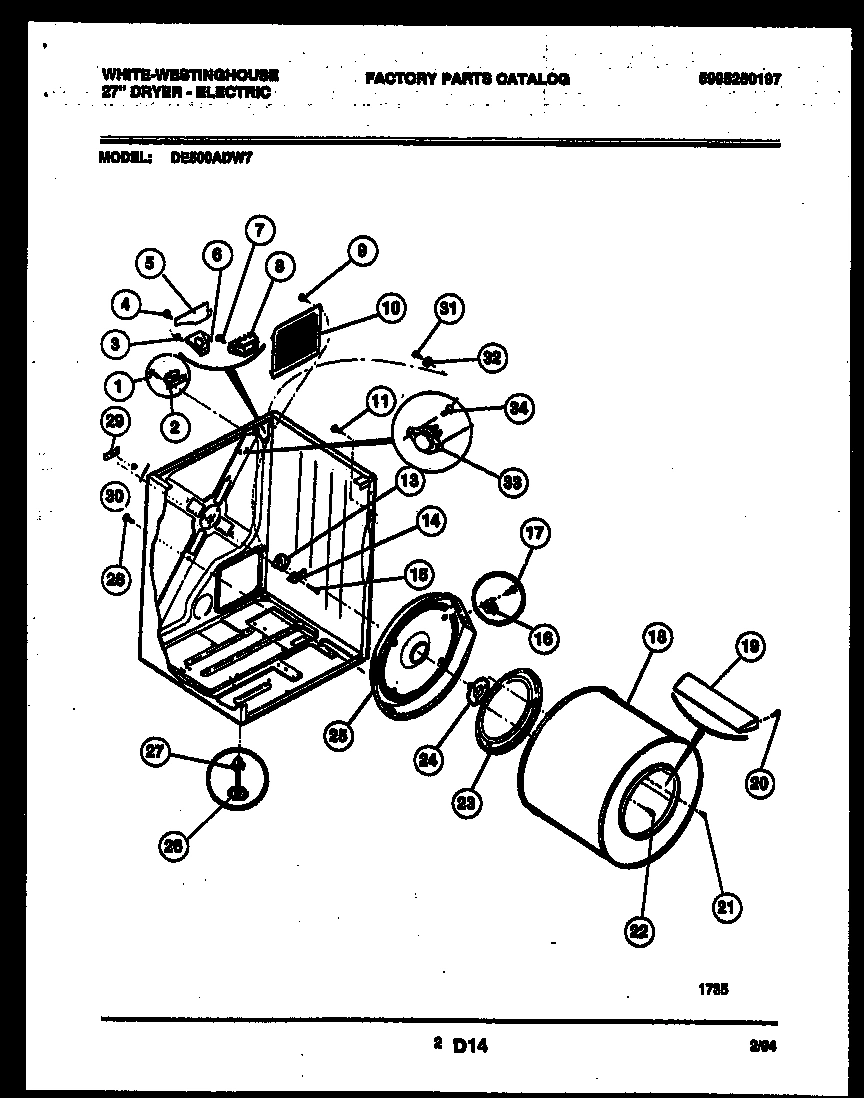02 - CABINET AND COMPONENT PARTS