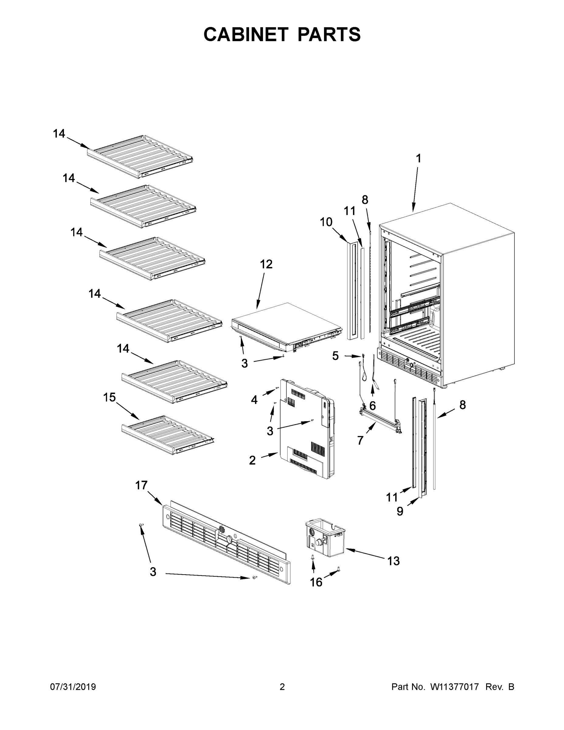 02 - CABINET PARTS