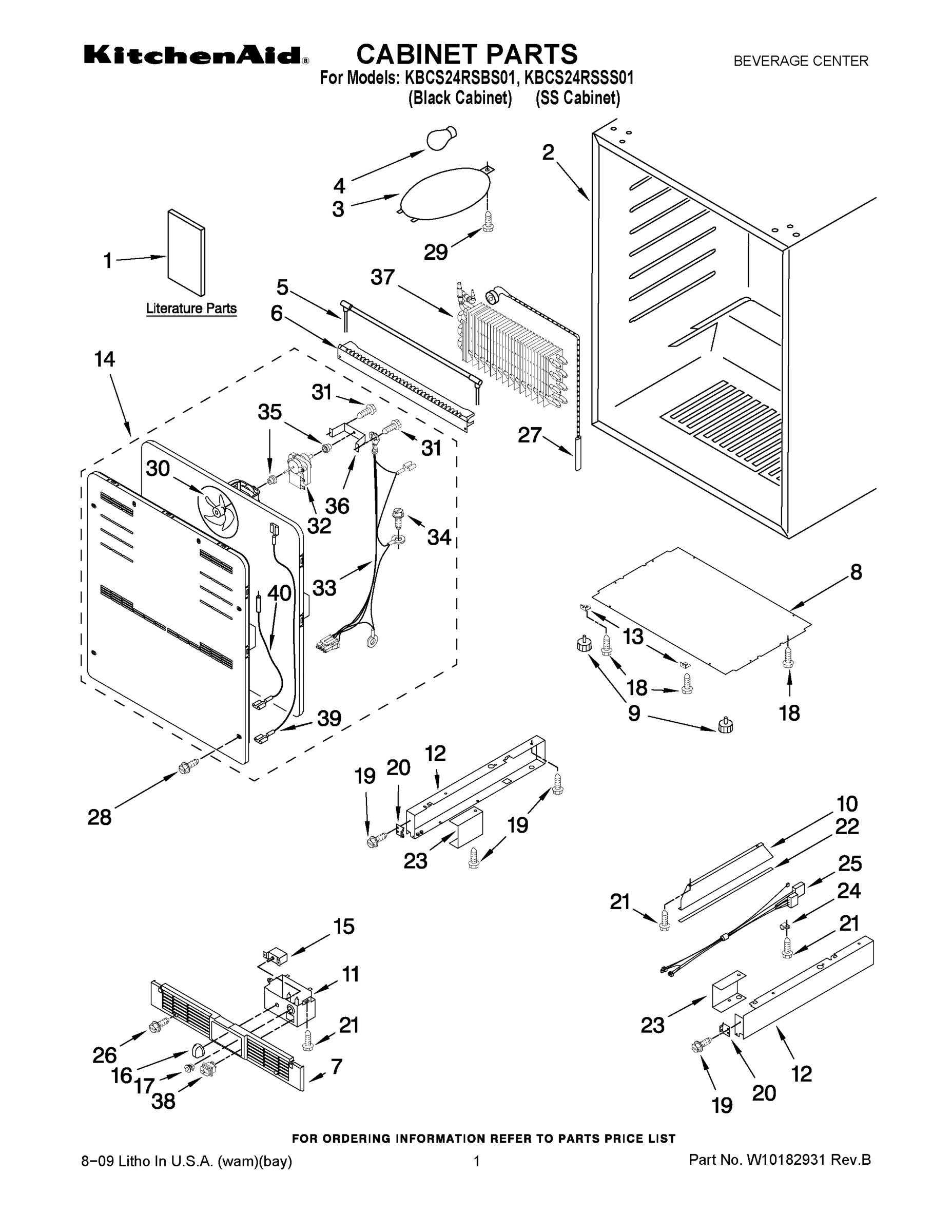 01 - CABINET PARTS