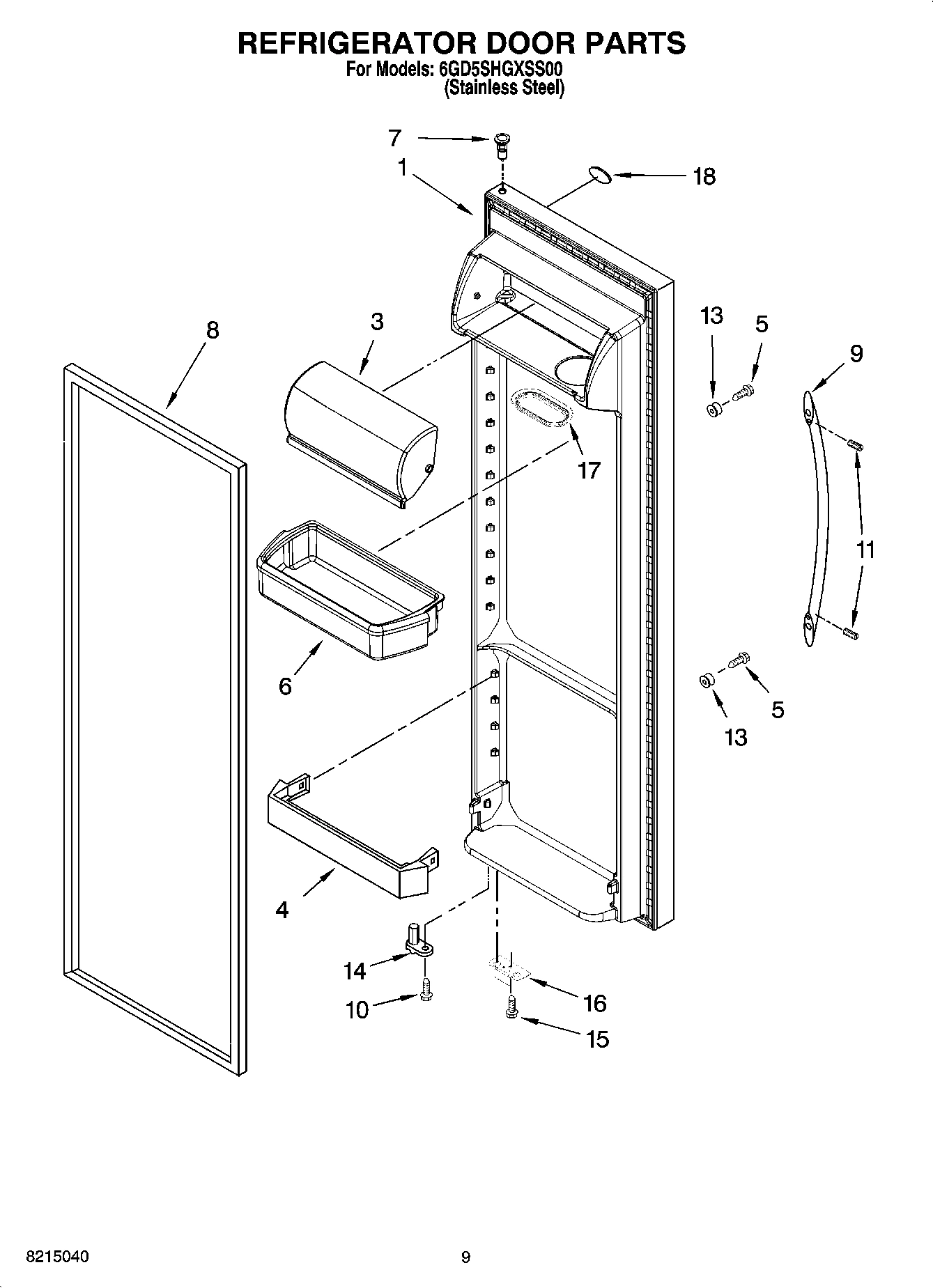 06 - REFRIGERATOR DOOR PARTS