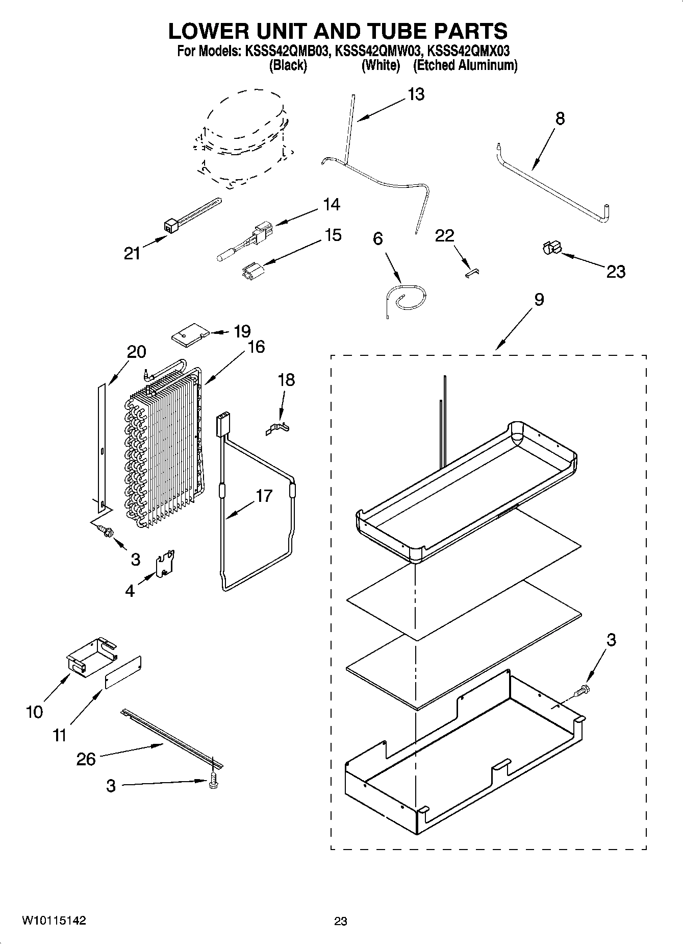 14 - LOWER UNIT AND TUBE PARTS