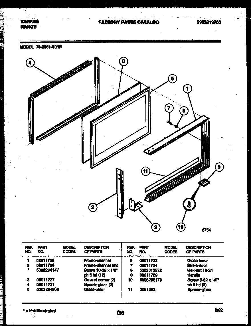 05 - UPPER OVEN DOOR PARTS
