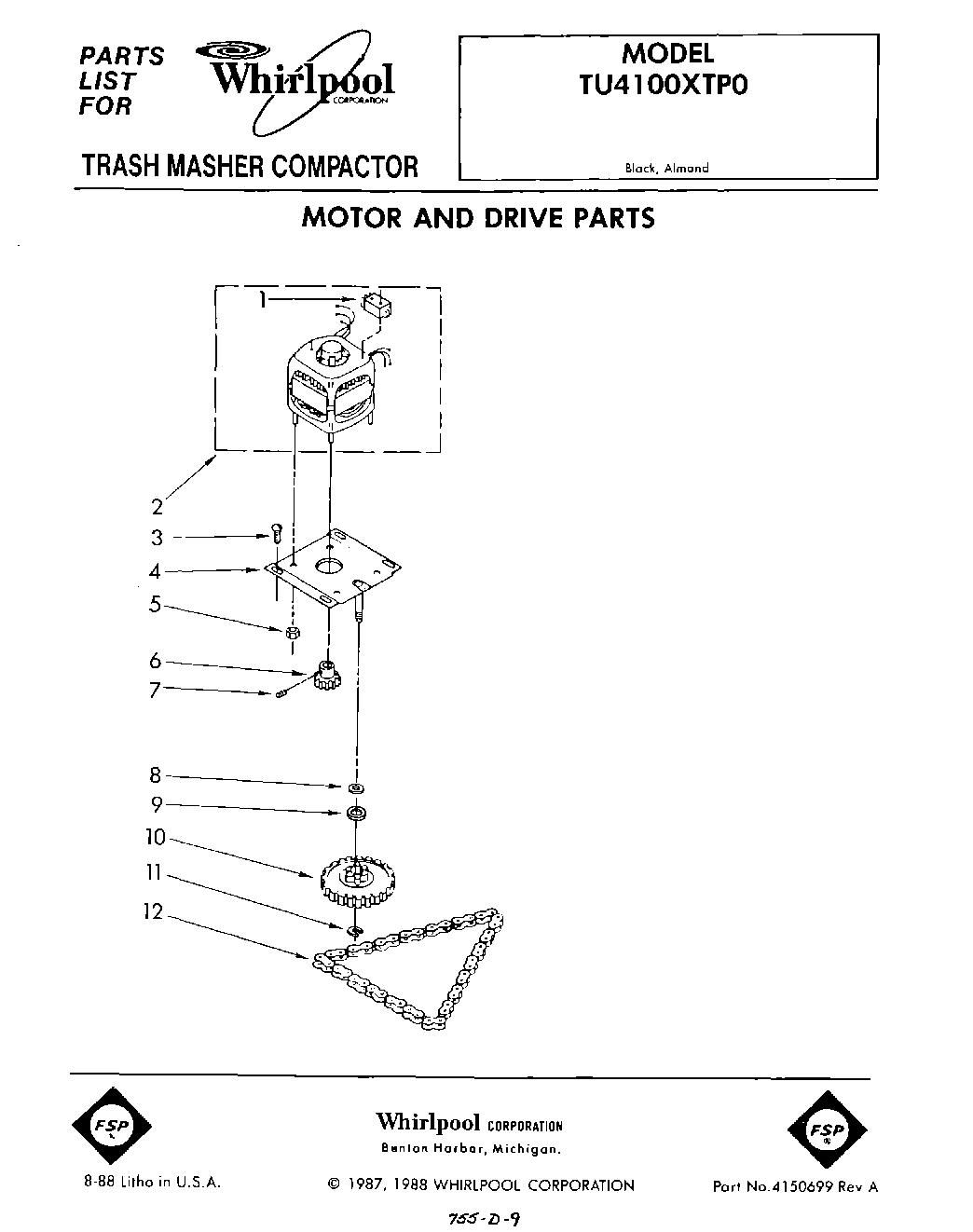 01 - MOTOR AND DRIVE , LIT/OPTIONAL