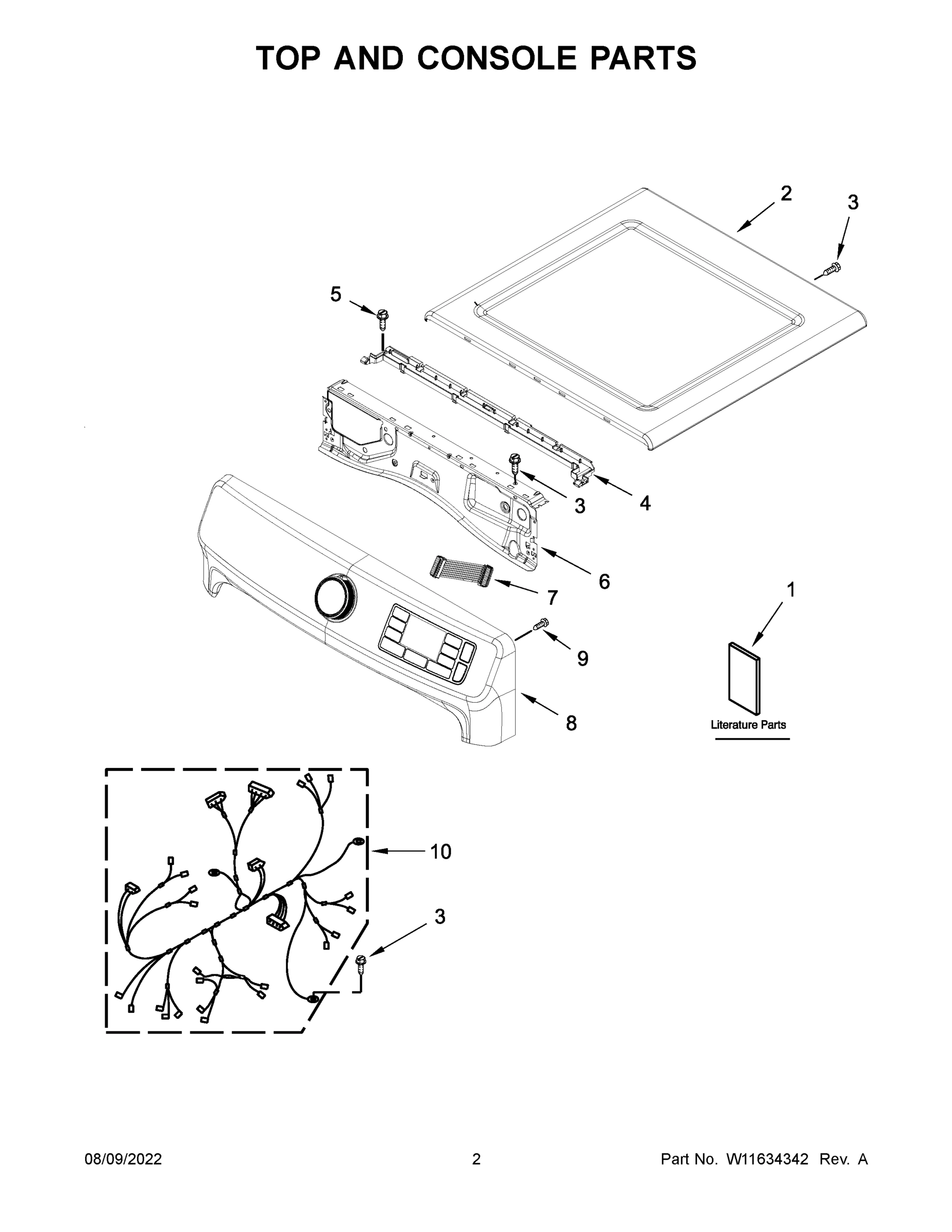 02 - TOP AND CONSOLE PARTS