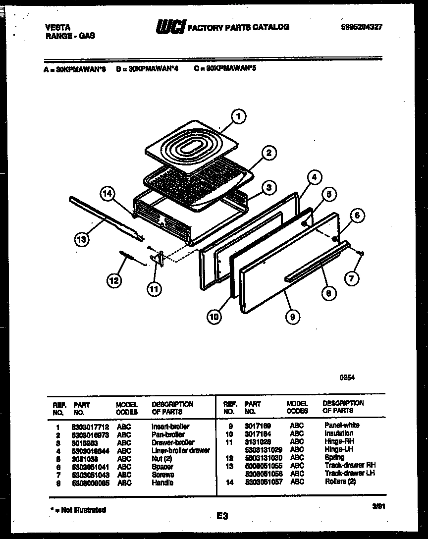 06 - BROILER DRAWER PARTS