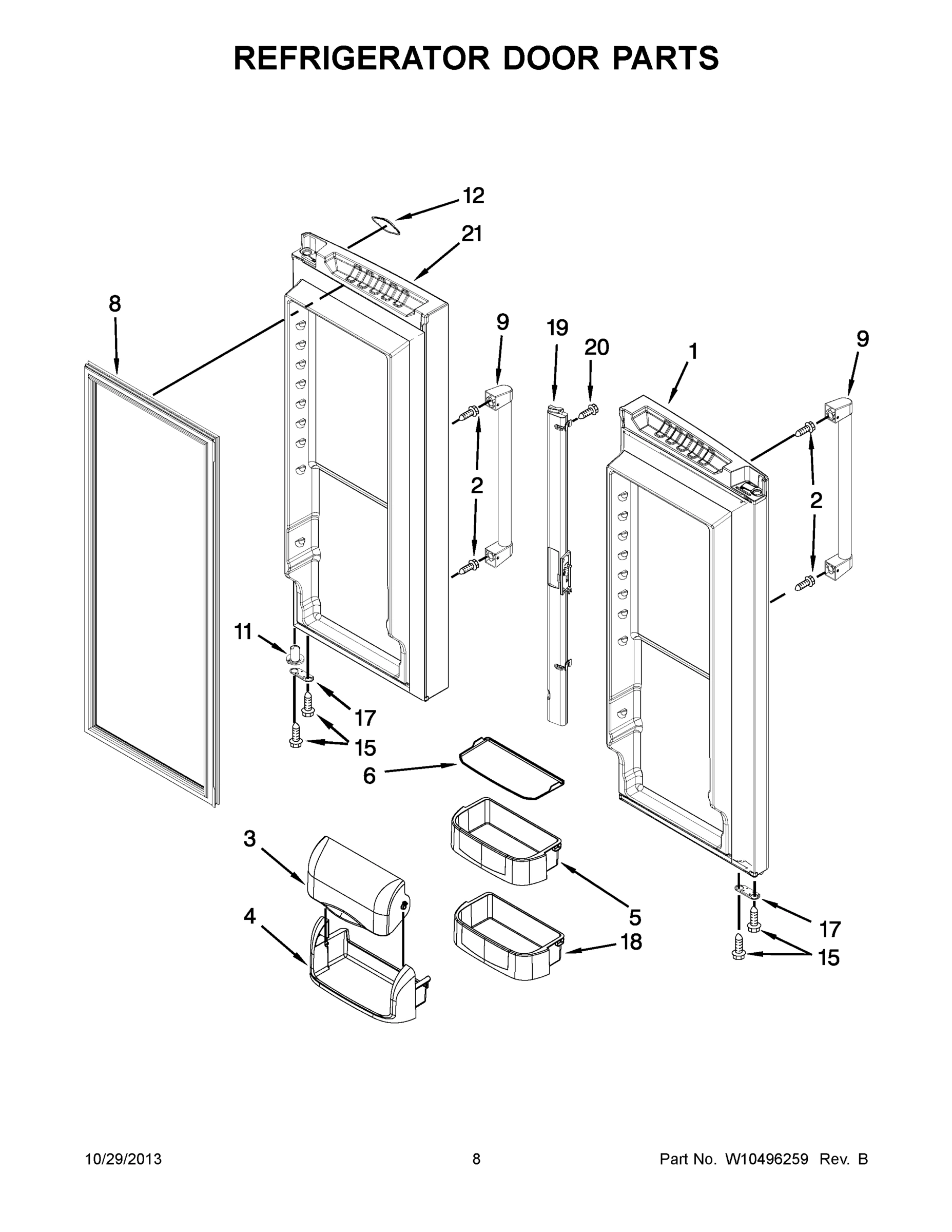 05 - REFRIGERATOR DOOR PARTS
