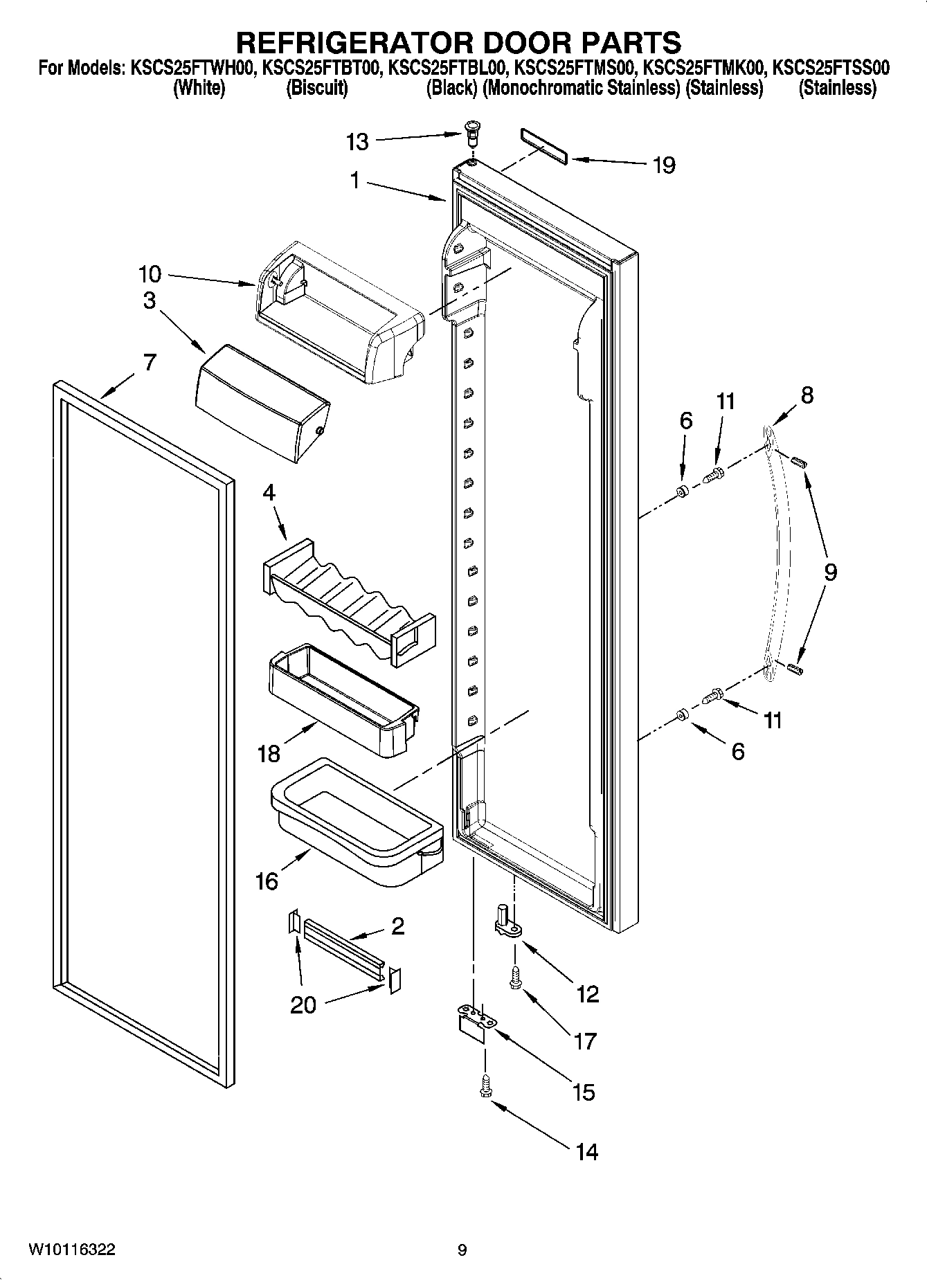06 - REFRIGERATOR DOOR PARTS