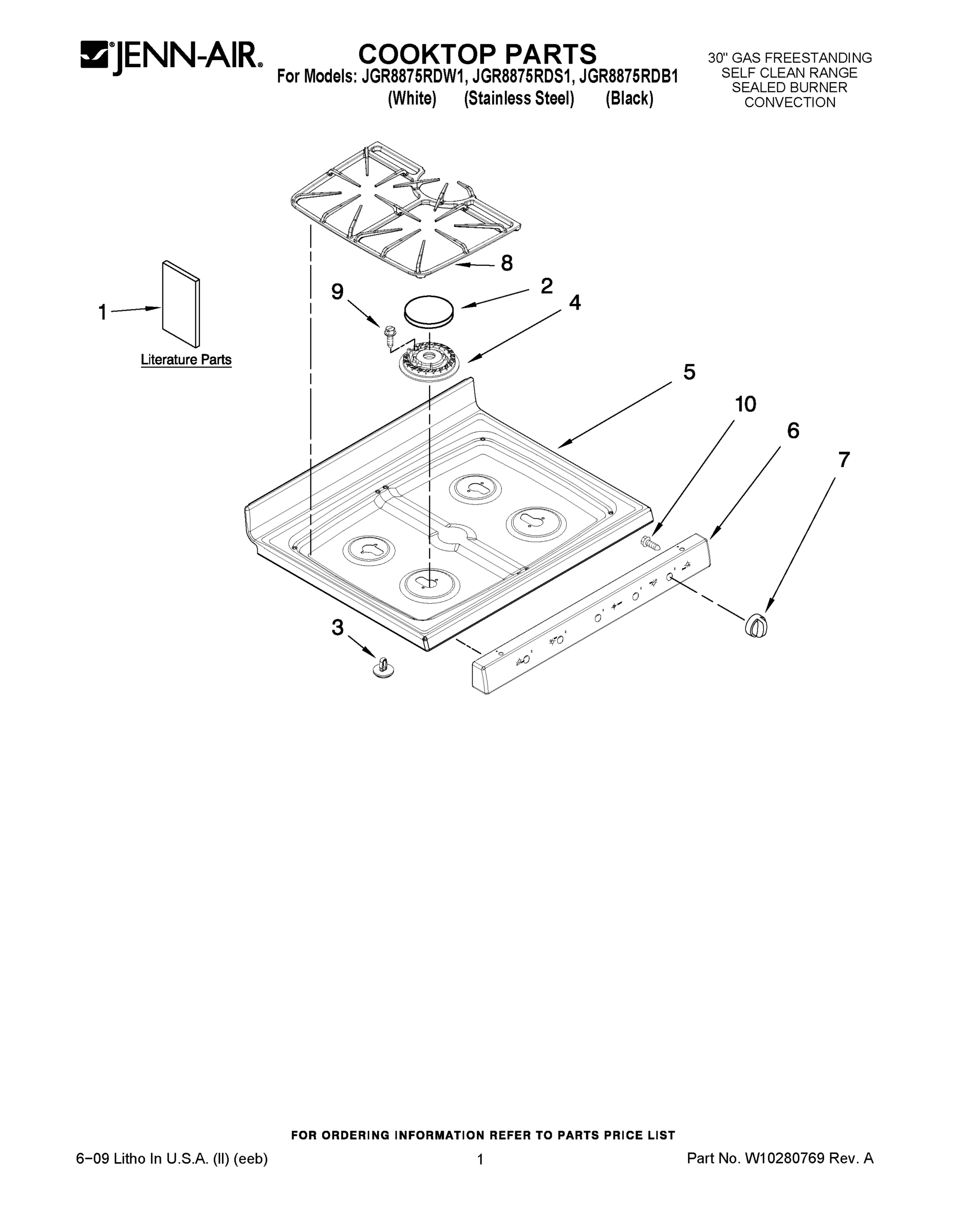 01 - COOKTOP PARTS