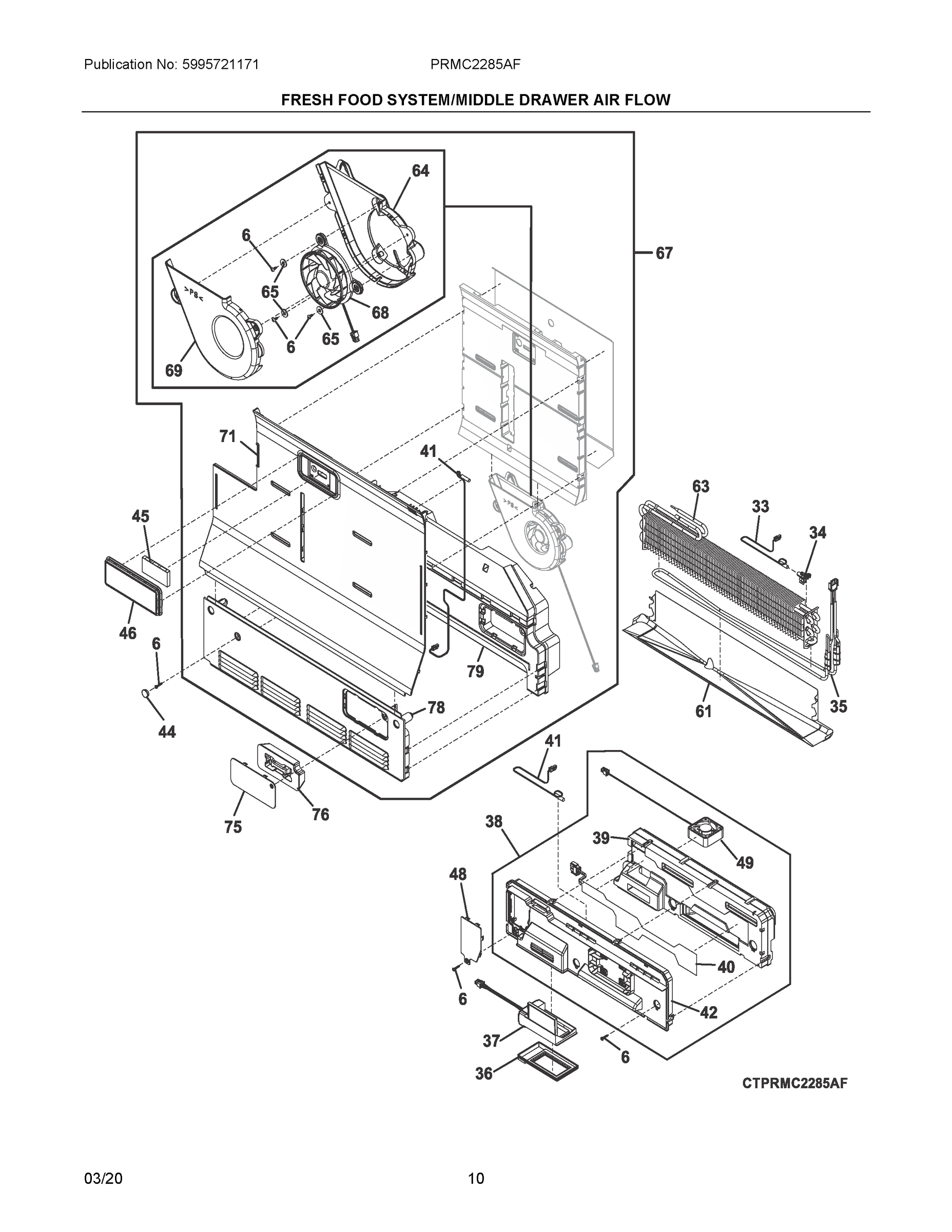 06 - FRESH FOOD SYSTEM/MIDDLE DRAWER AIR FLOW
