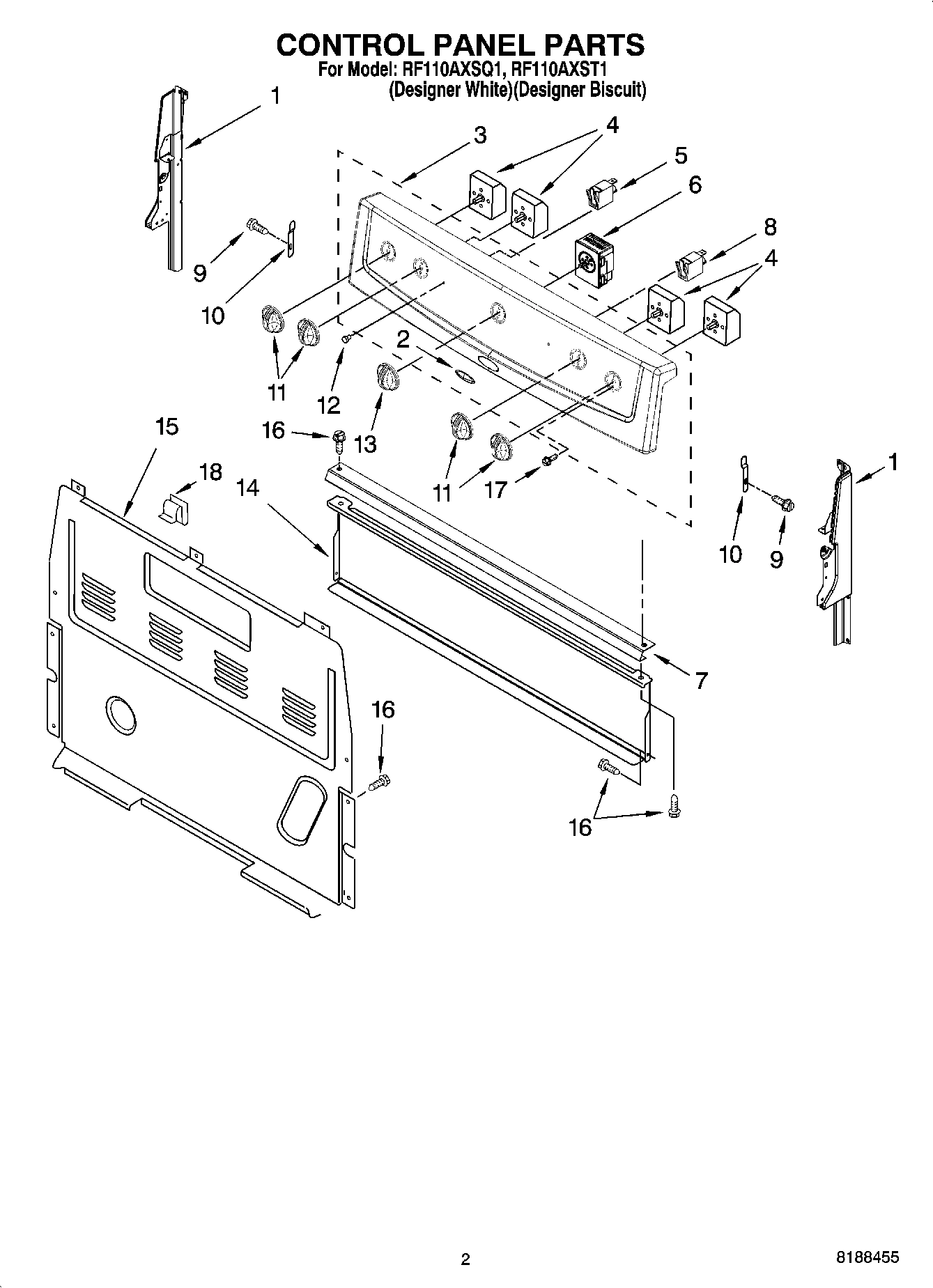 02 - CONTROL PANEL PARTS