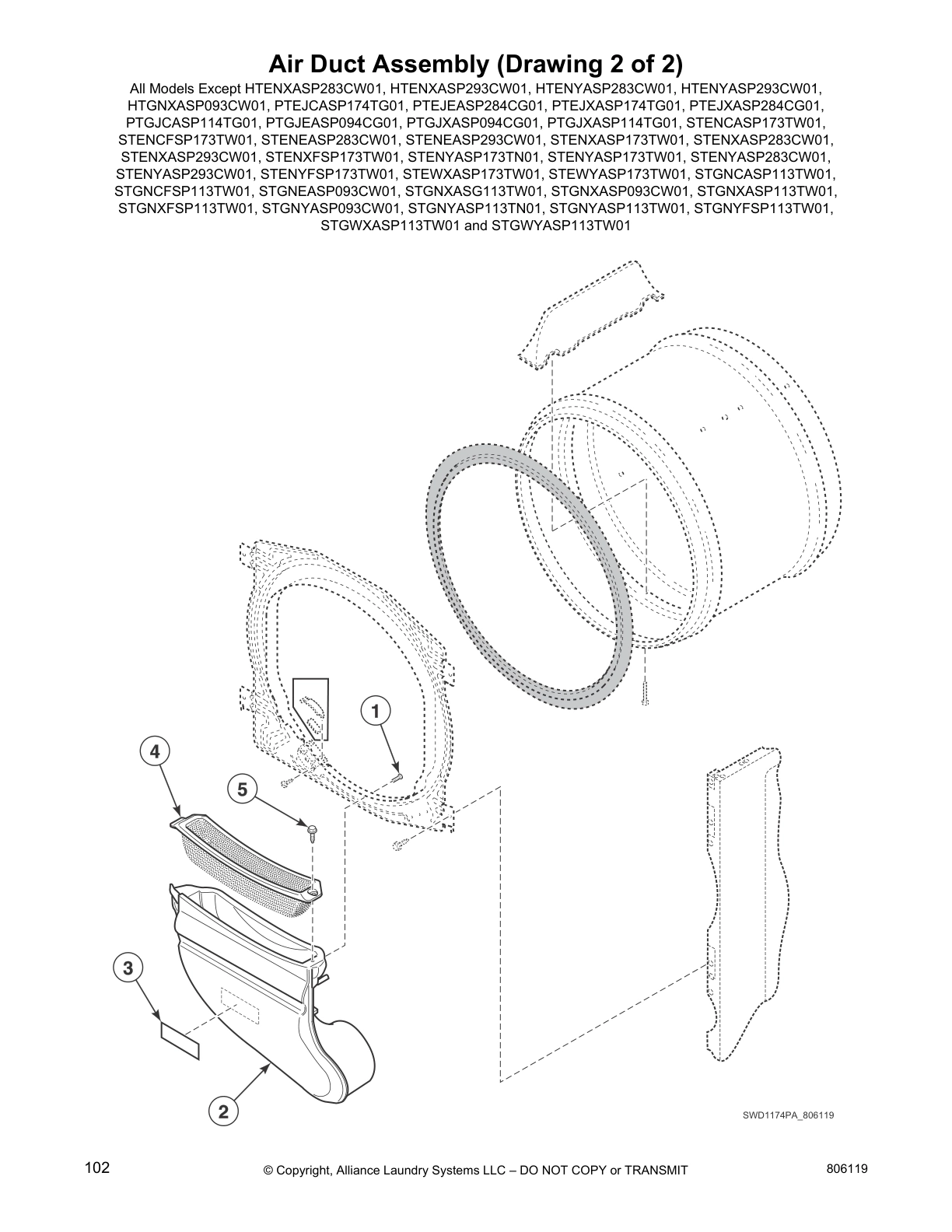 Air Duct Assembly (Drawing 2 of 2)