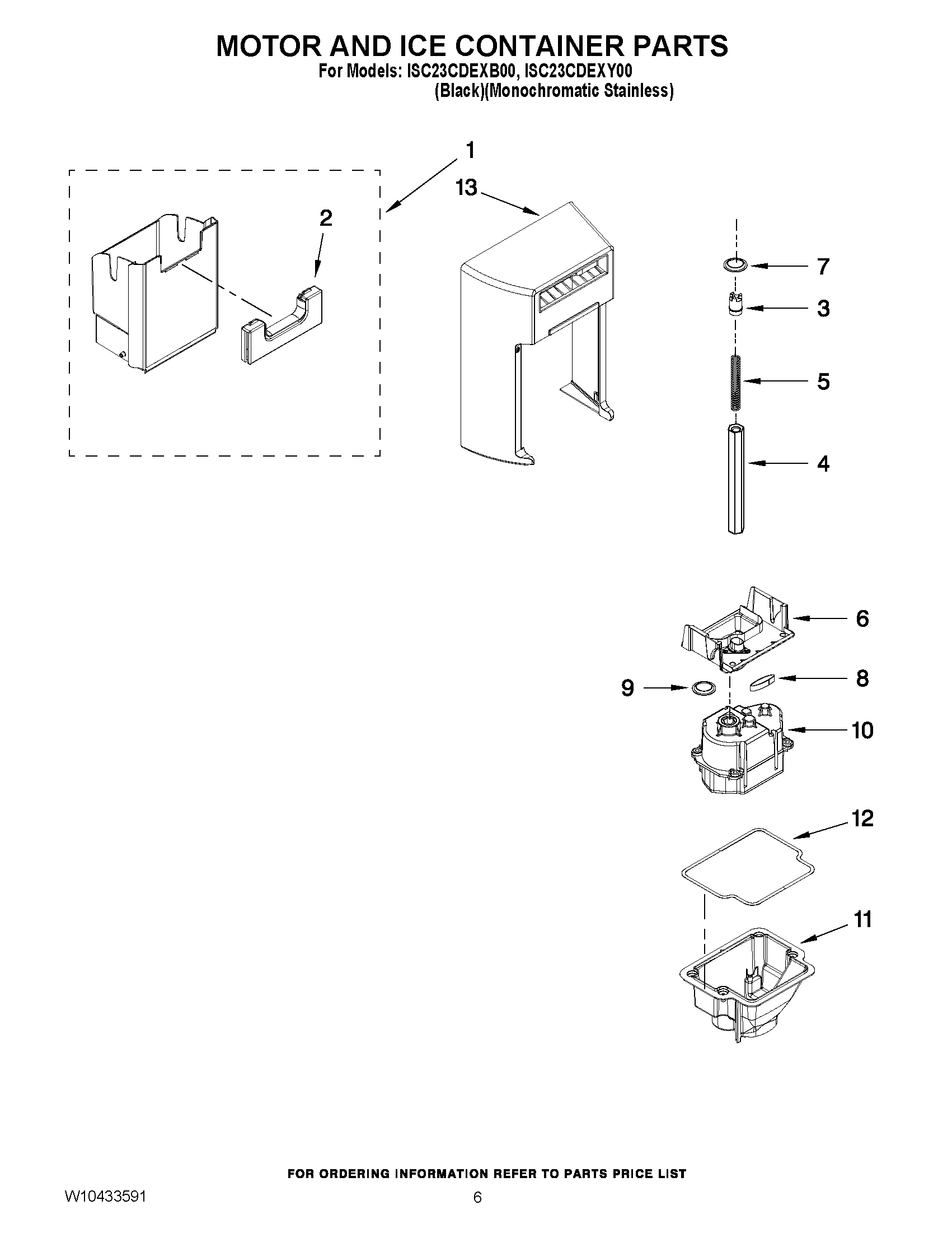 05 - MOTOR AND ICE CONTAINER PARTS