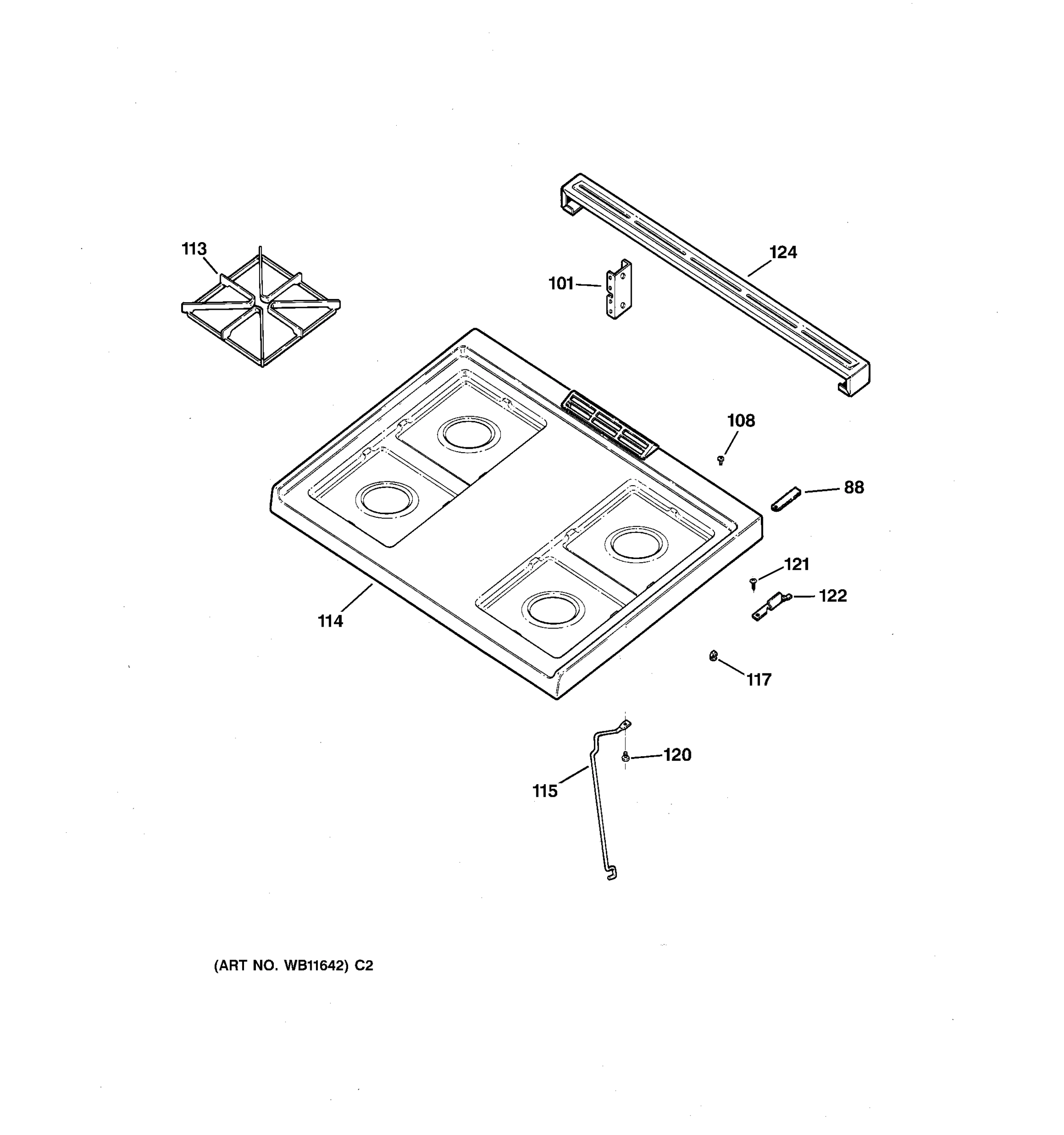 CONTROL PANEL & COOKTOP