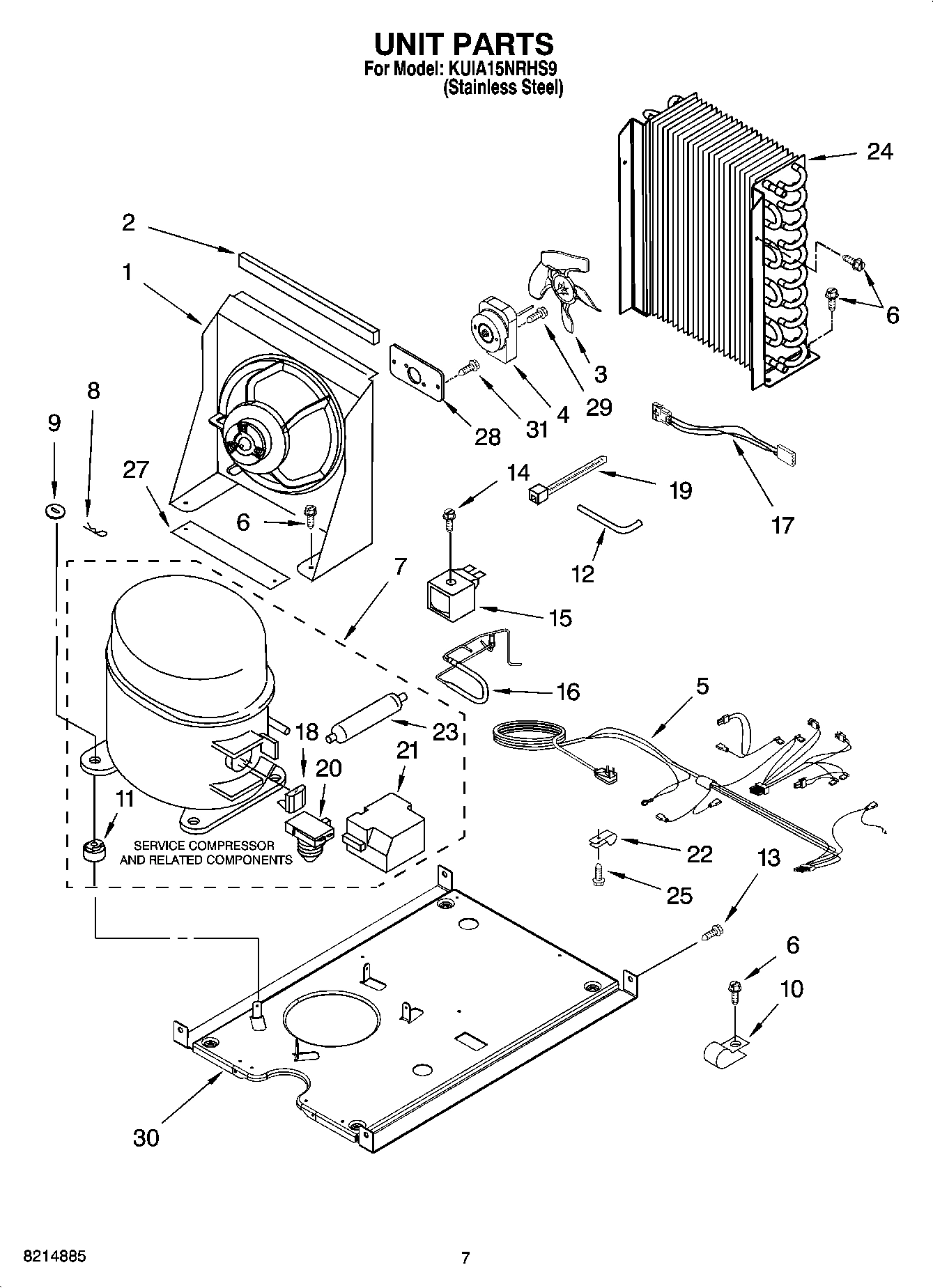05 - UNIT PARTS, OPTIONAL PARTS (NOT INCLUDED)