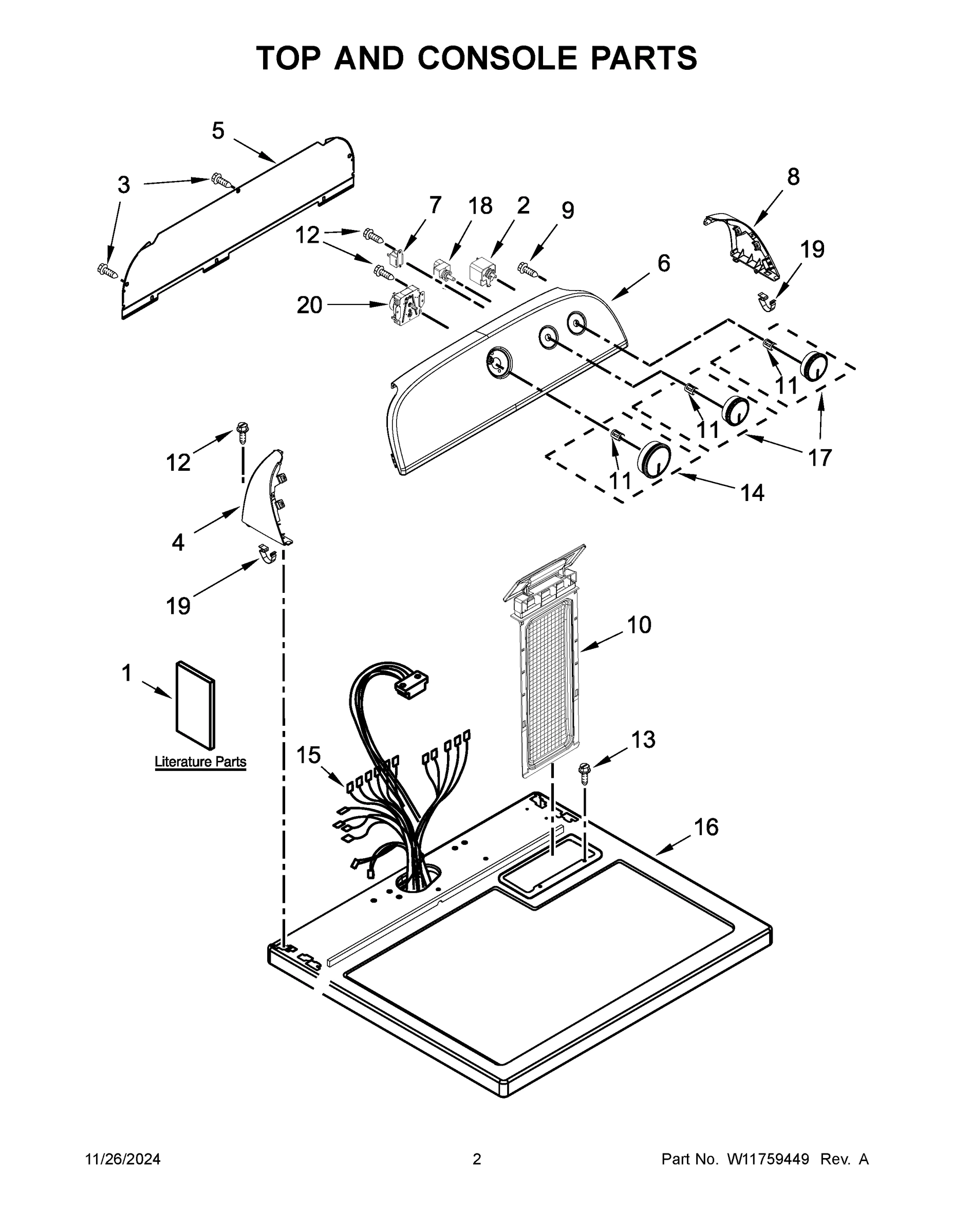 02 - TOP AND CONSOLE PARTS
