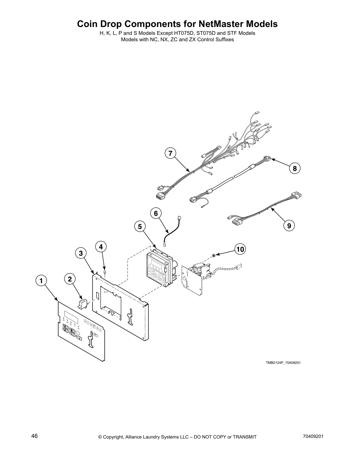 Coin Drop Components for NetMaster Models