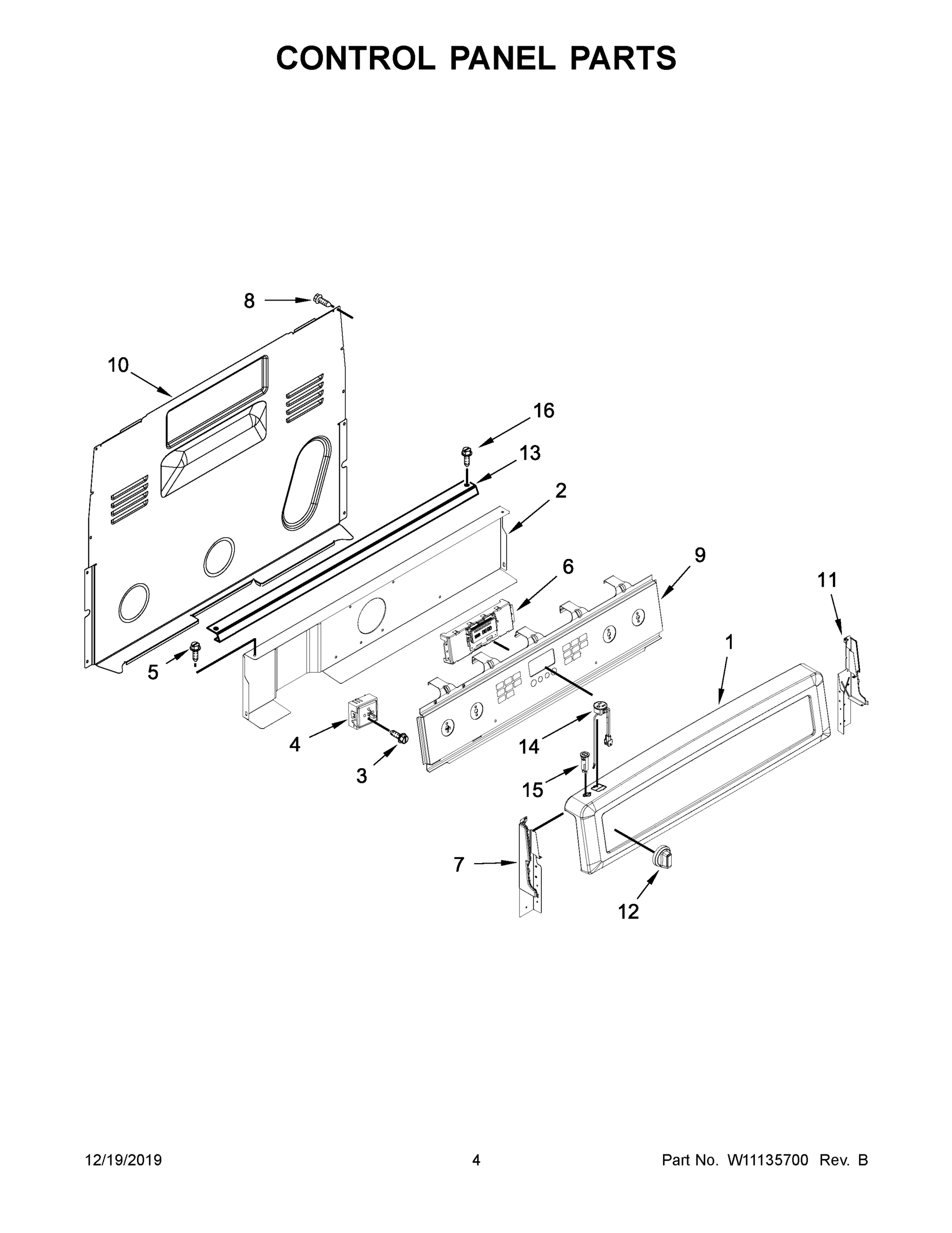 03 - CONTROL PANEL PARTS