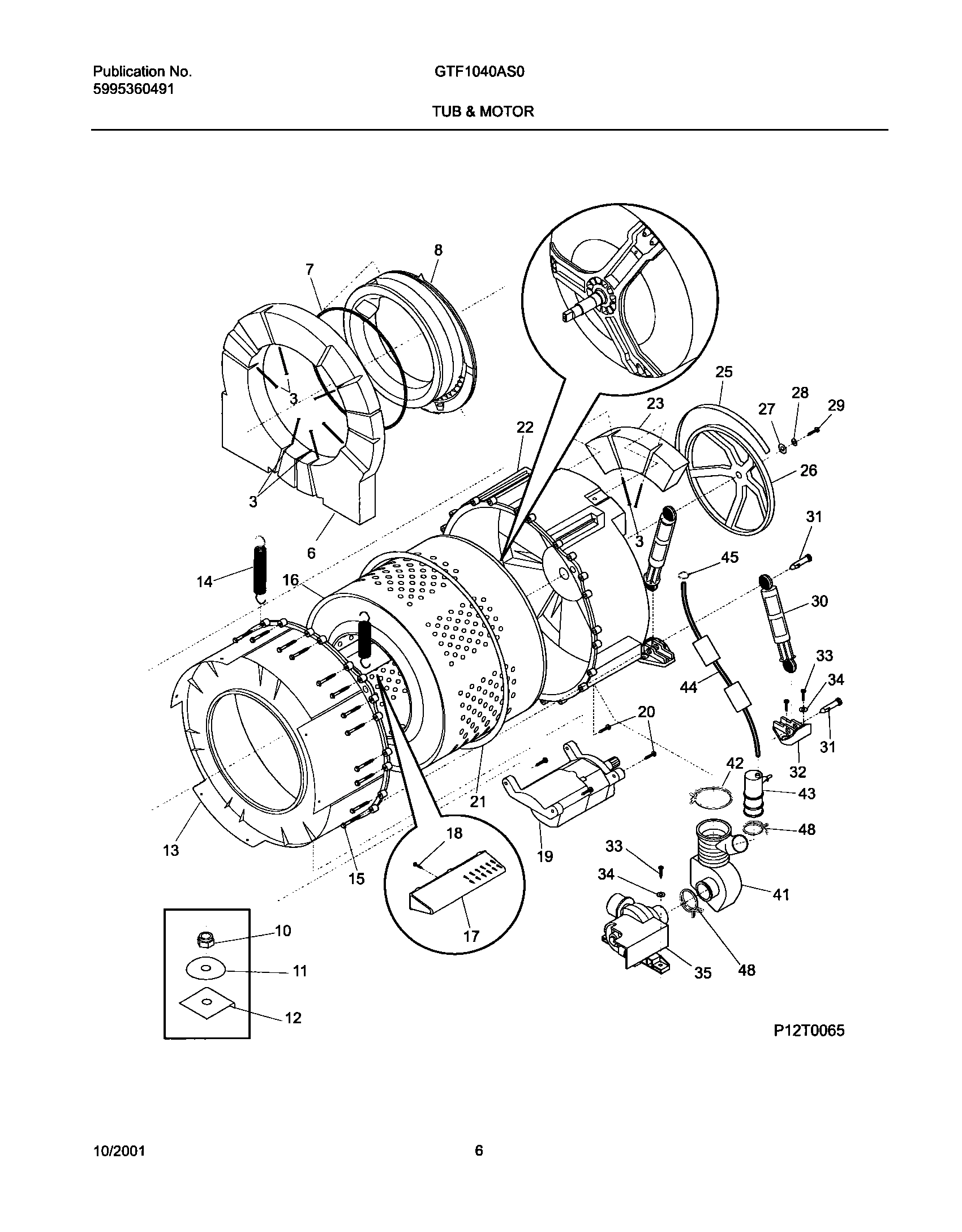 07 - WSHR TUB,MOTOR