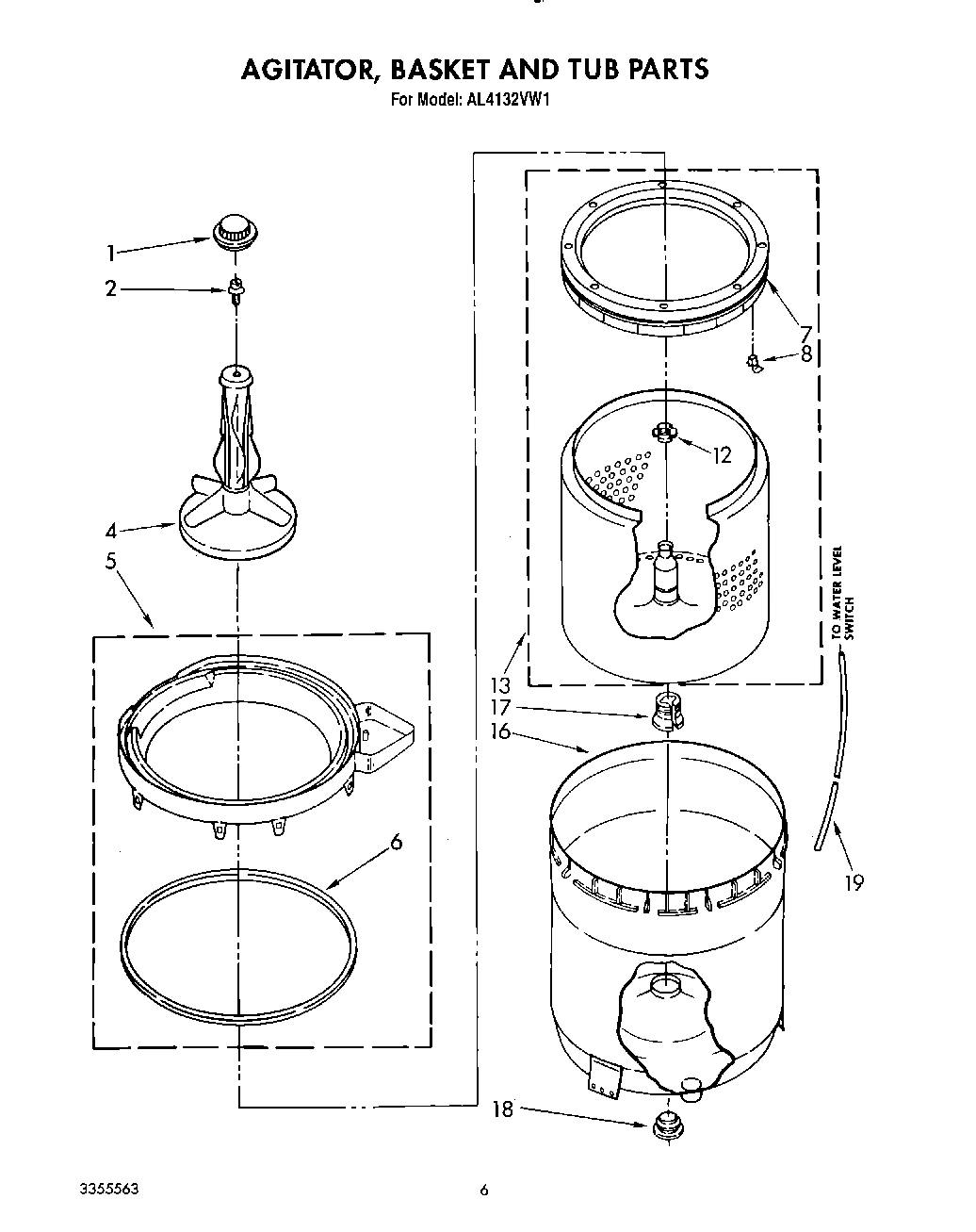 05 - AGITATOR, BASKET AND TUB