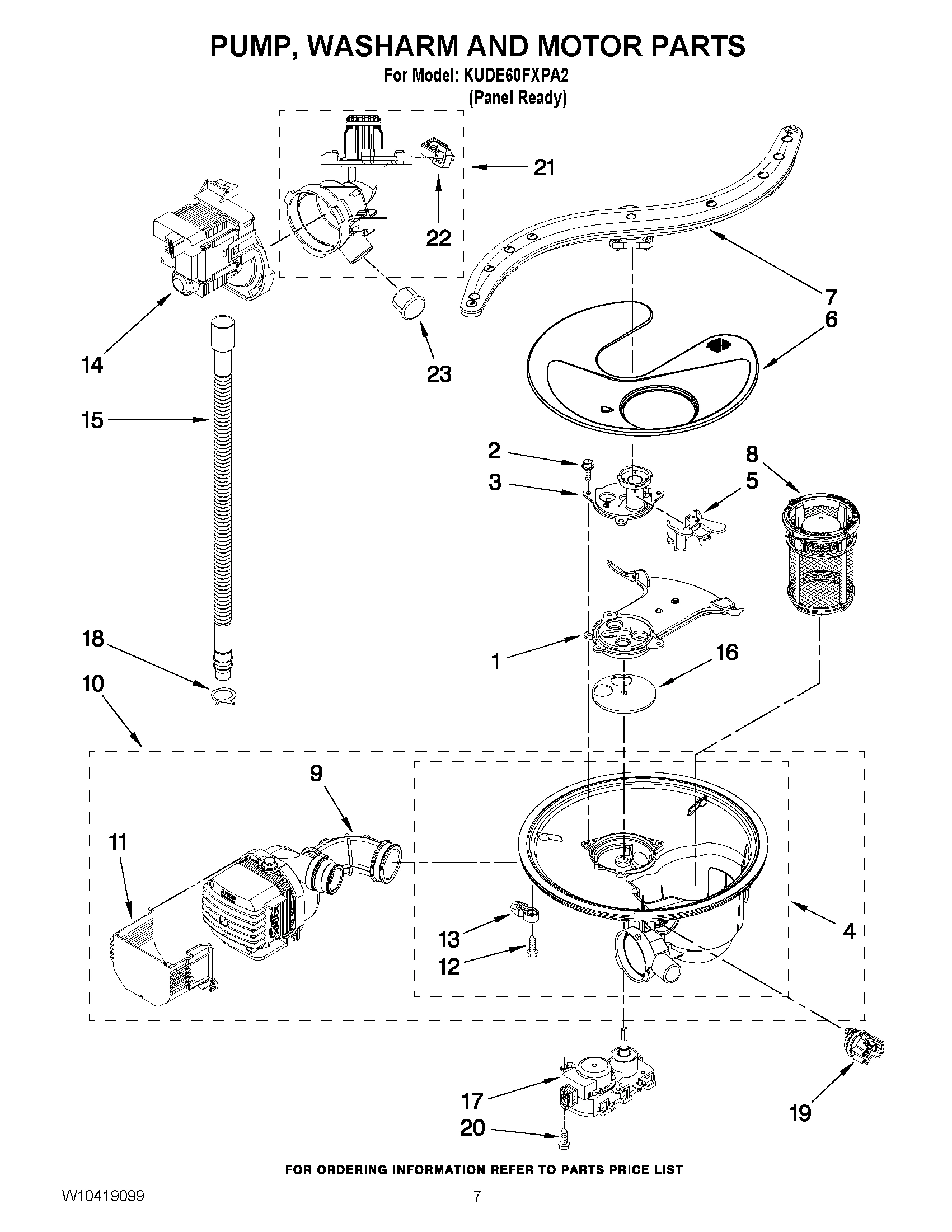 06 - PUMP, WASHARM AND MOTOR PARTS