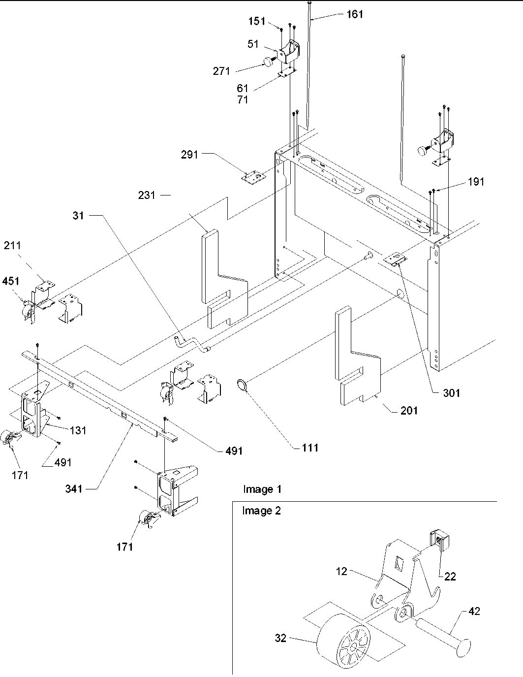 01 - Bottom Hinge and Rollers