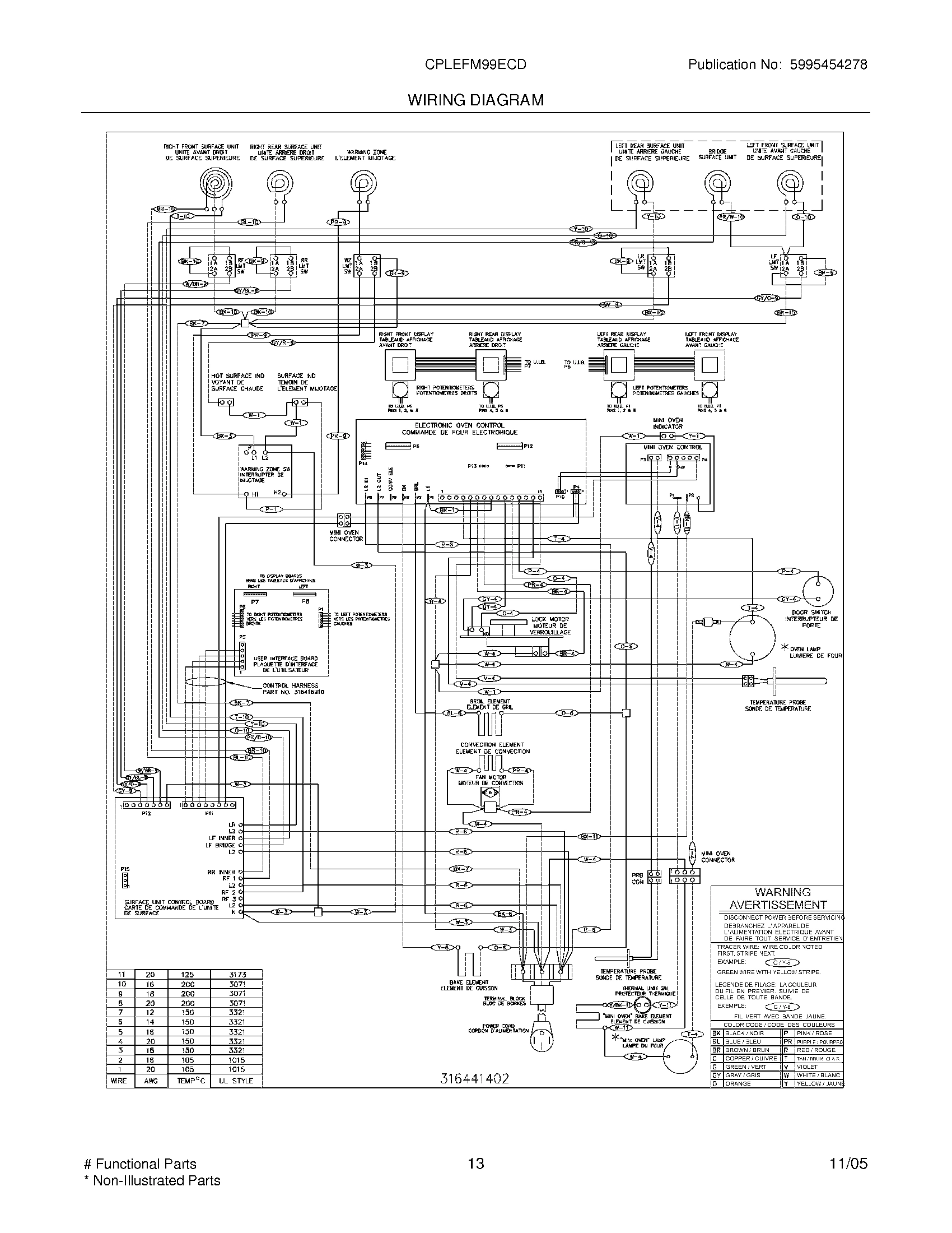 13 - WIRING DIAGRAM
