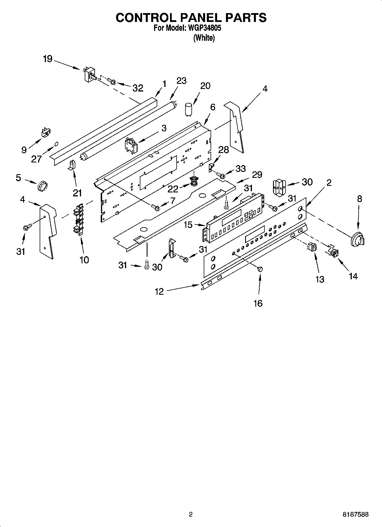 02 - CONTROL PANEL PARTS