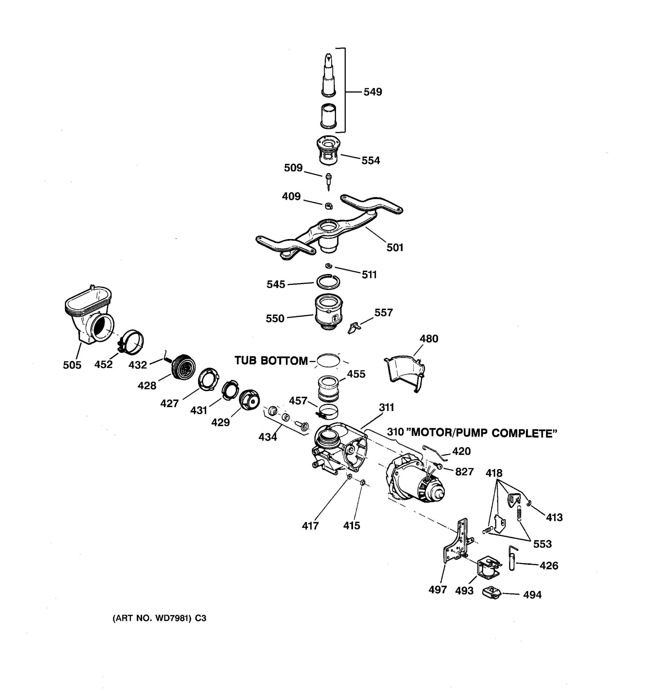 MOTOR-PUMP MECHANISM