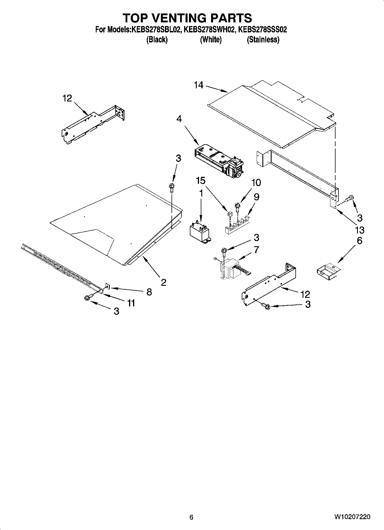 05 - TOP VENTING PARTS, OPTIONAL PARTS (NOT INCLUDED)